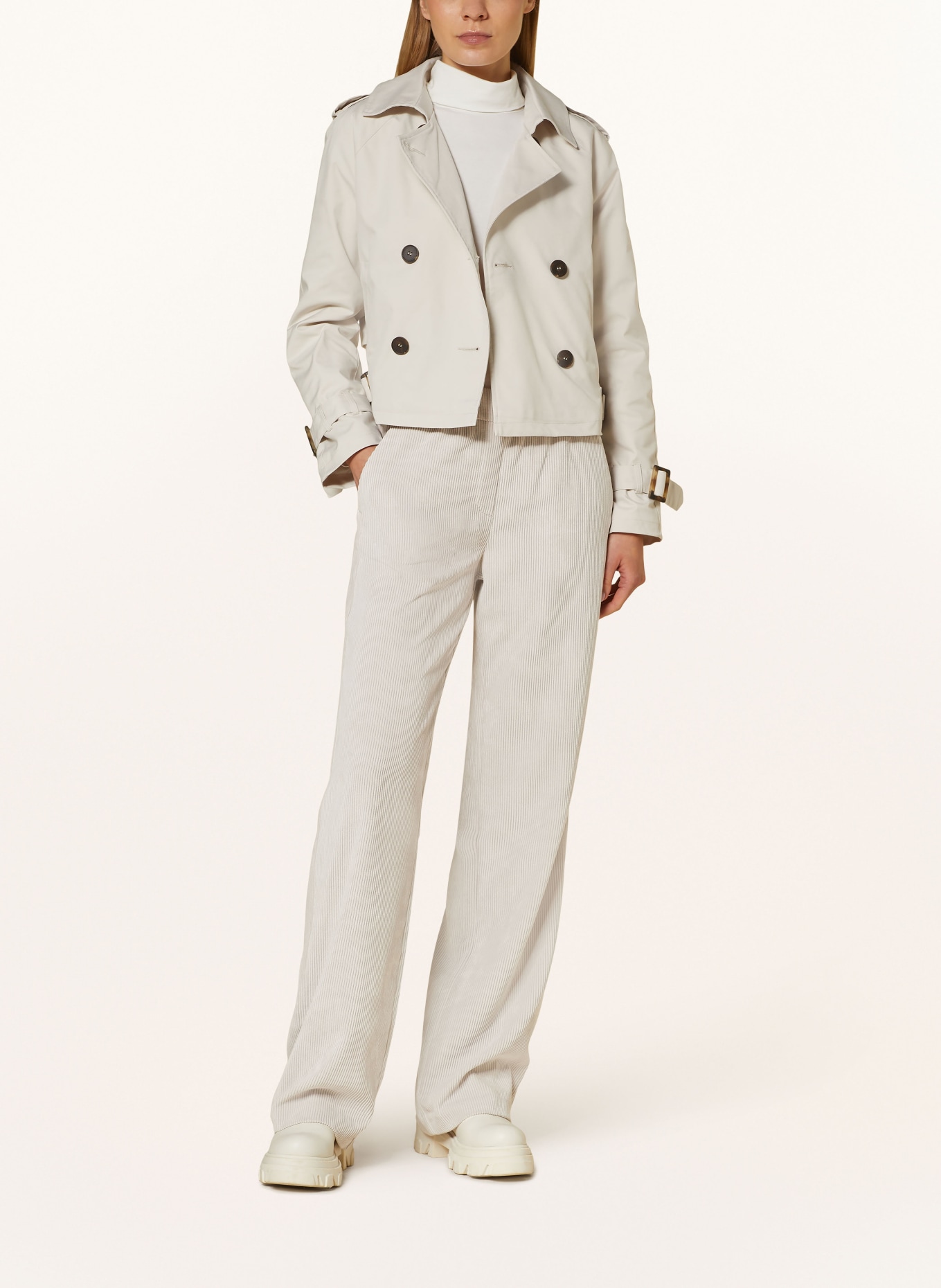 MAC Corduroy trousers CHIARA, Color: WHITE (Image 2)