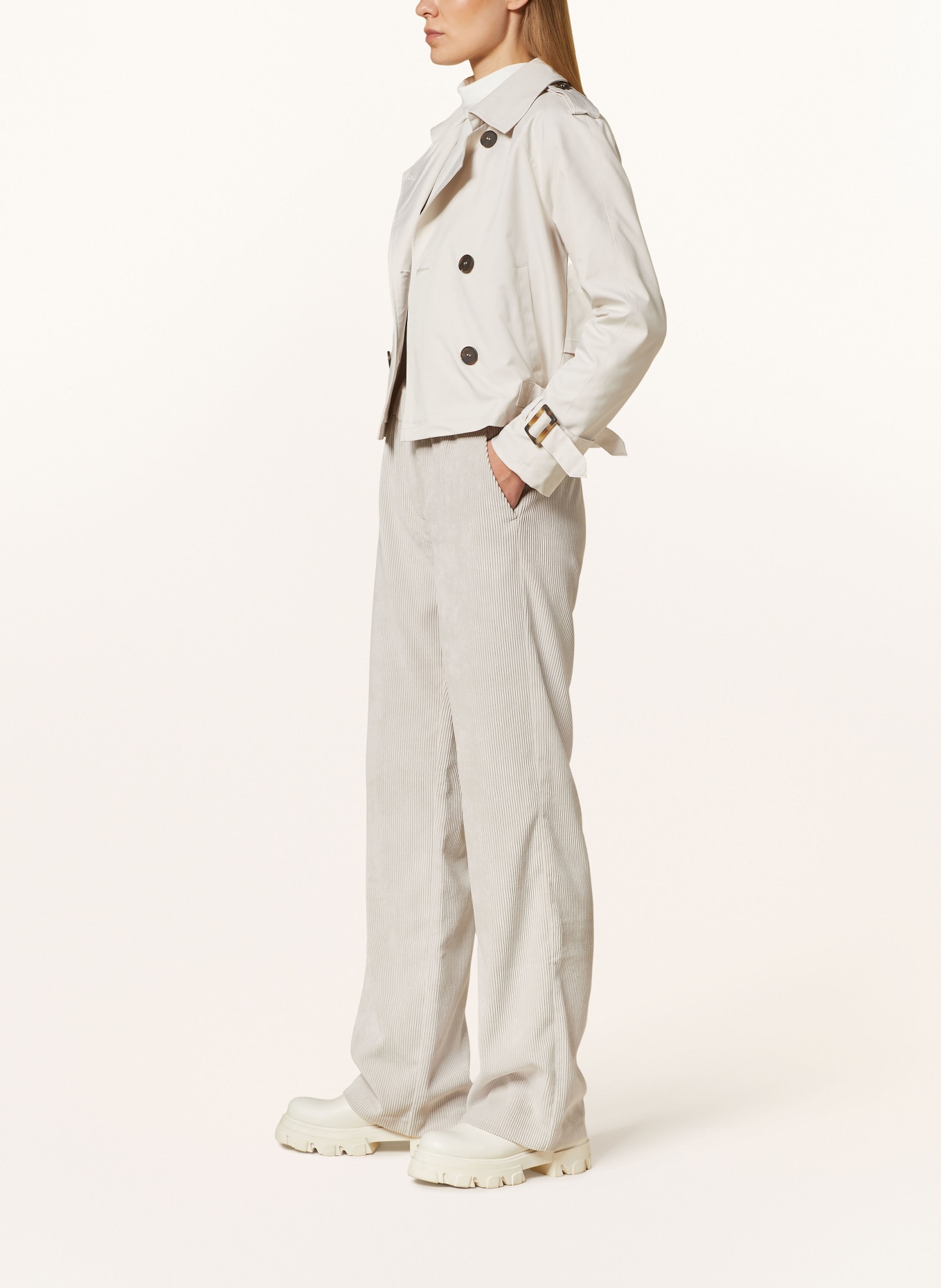 MAC Corduroy trousers CHIARA, Color: WHITE (Image 4)