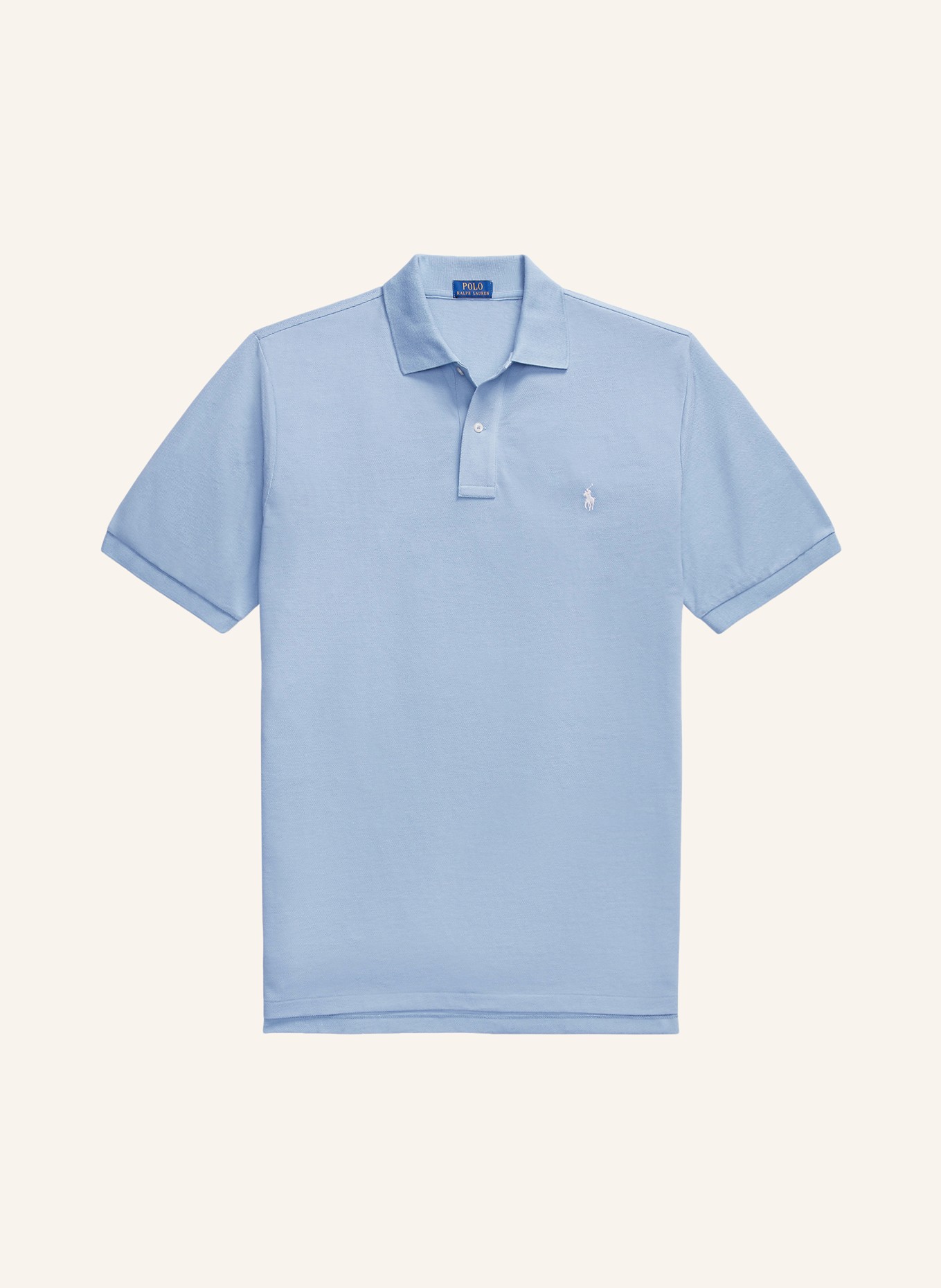 POLO RALPH LAUREN Big & Tall Piqué-Poloshirt, Farbe: HELLBLAU (Bild 1)