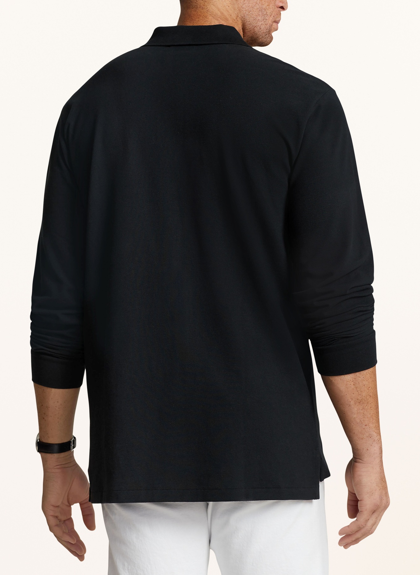 POLO RALPH LAUREN Big & Tall Piqué-Poloshirt: SCHWARZ