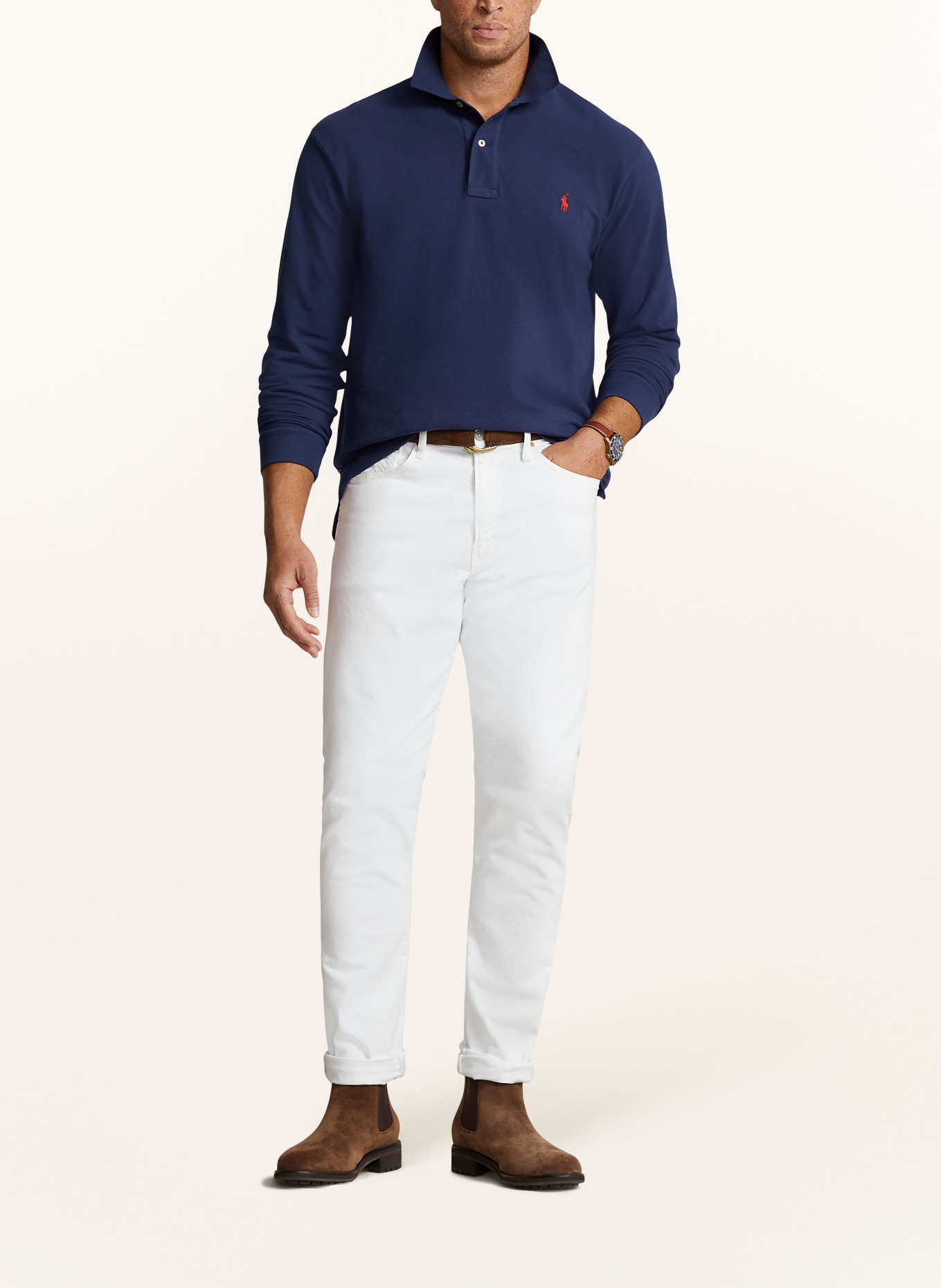 POLO RALPH LAUREN Big & Tall Piqué-Poloshirt: DUNKELBLAU