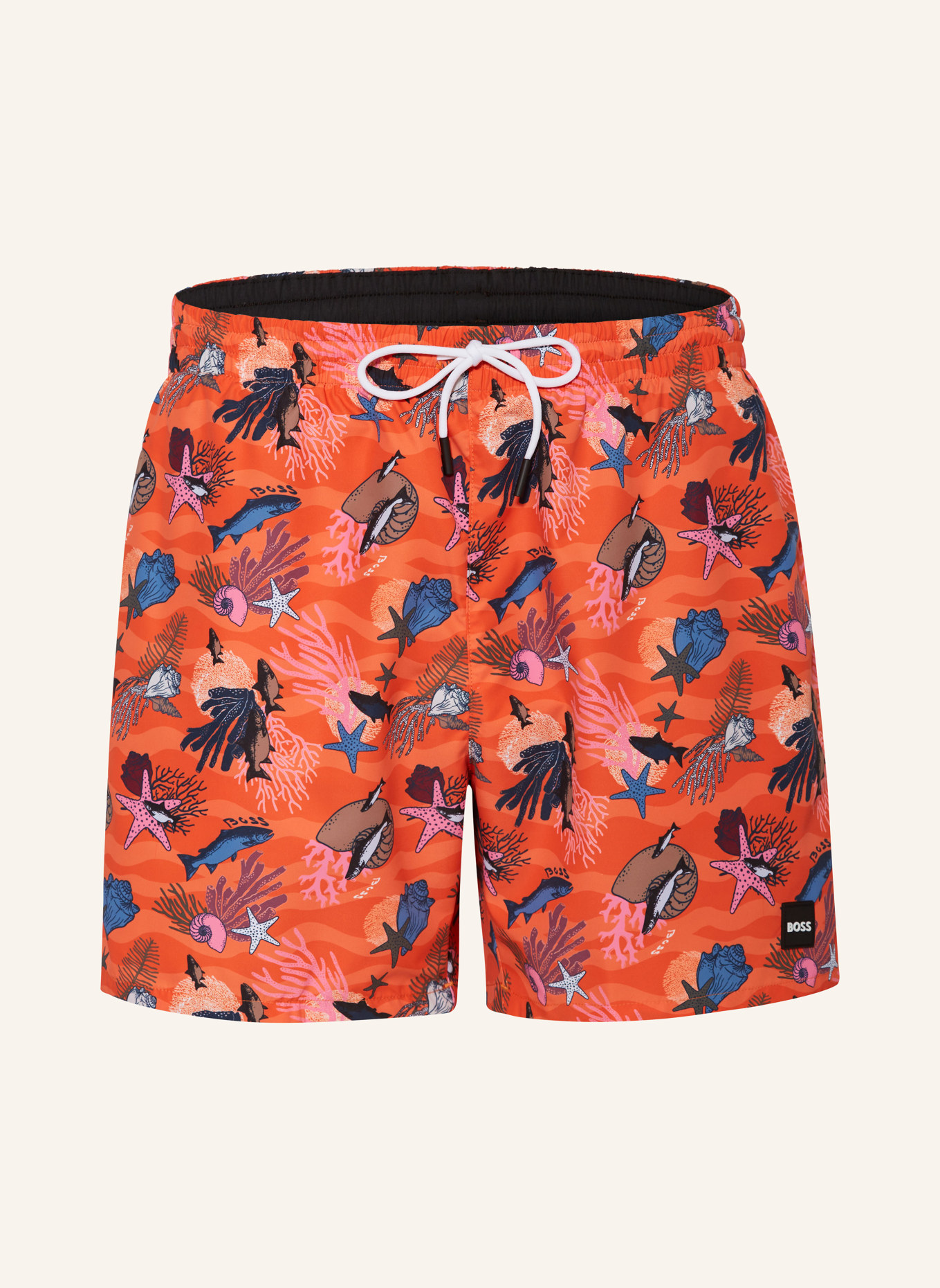 BOSS Swim shorts PIRANHA, Color: ORANGE/ PINK/ BLACK (Image 1)