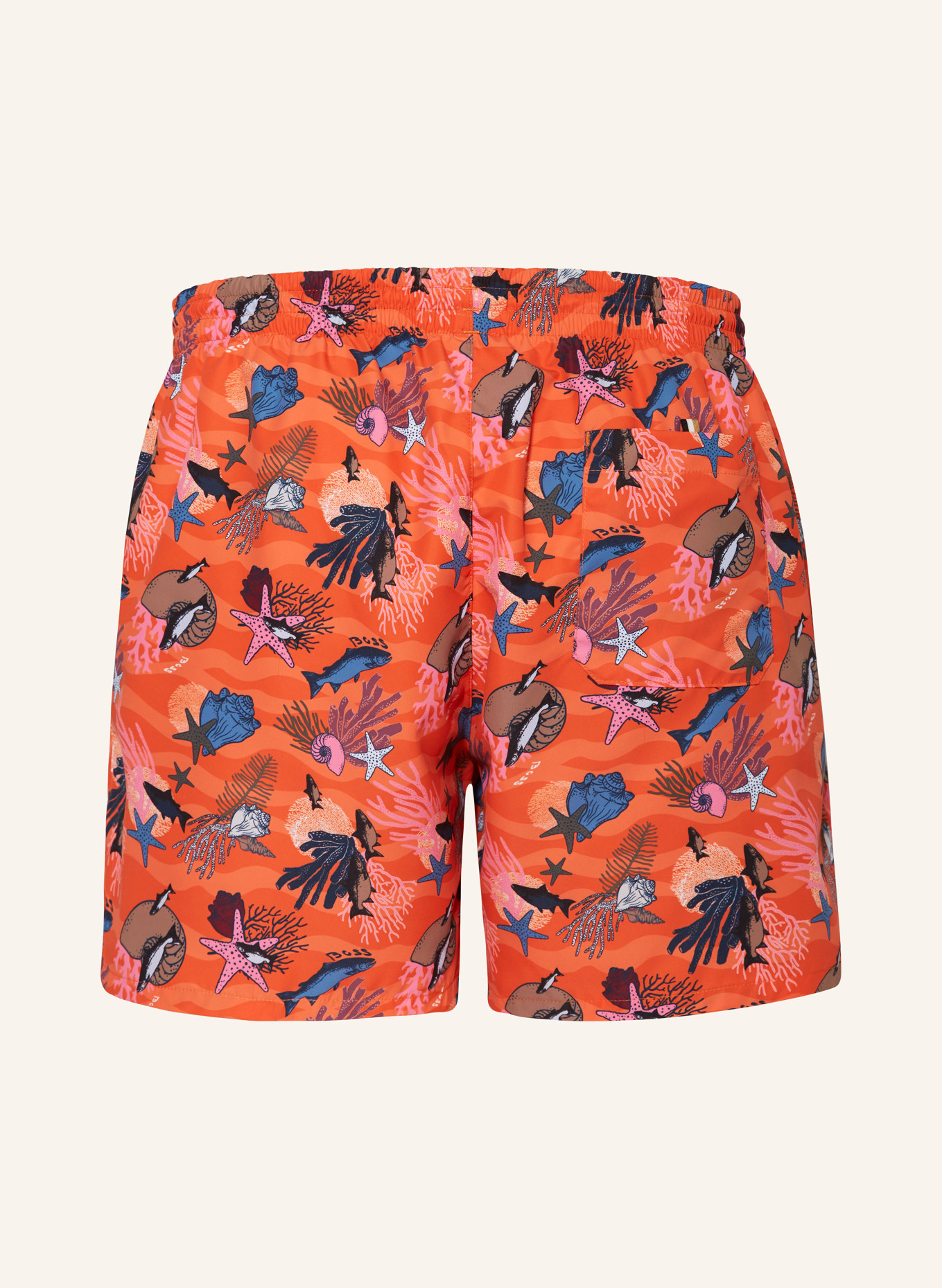 BOSS Swim shorts PIRANHA, Color: ORANGE/ PINK/ BLACK (Image 2)