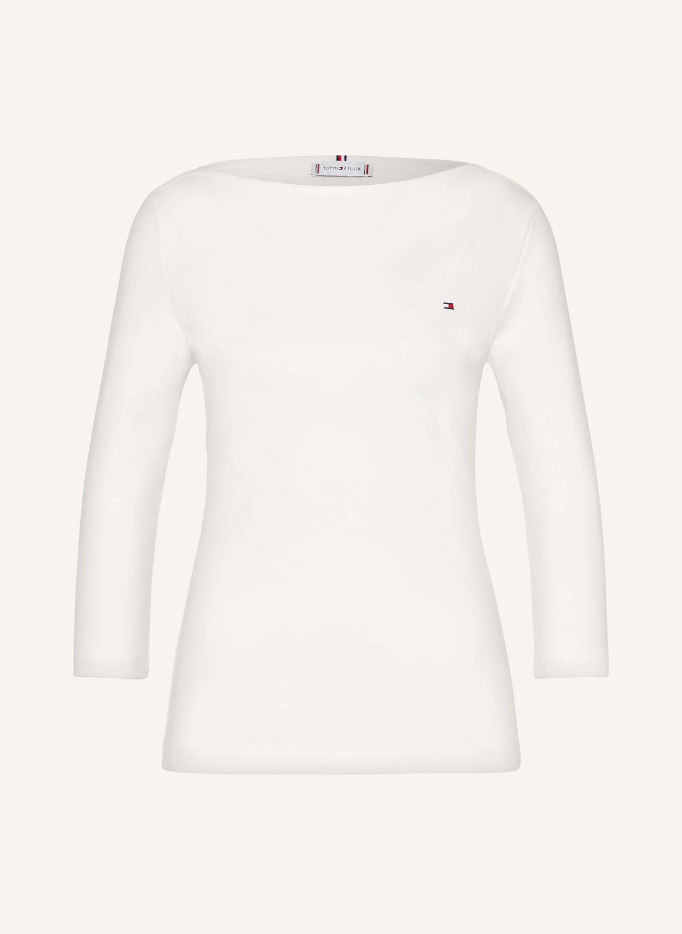 TOMMY HILFIGER Shirt with 3/4 sleeves, Color: WHITE (Image 1)