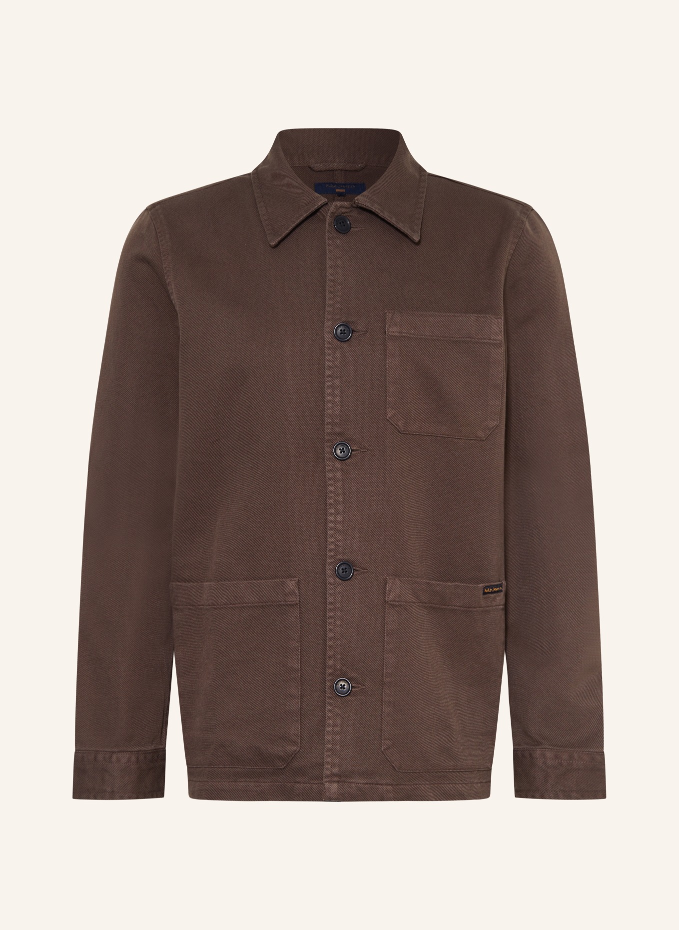 Nudie Jeans Overshirt BARNEY, Color: BROWN (Image 1)