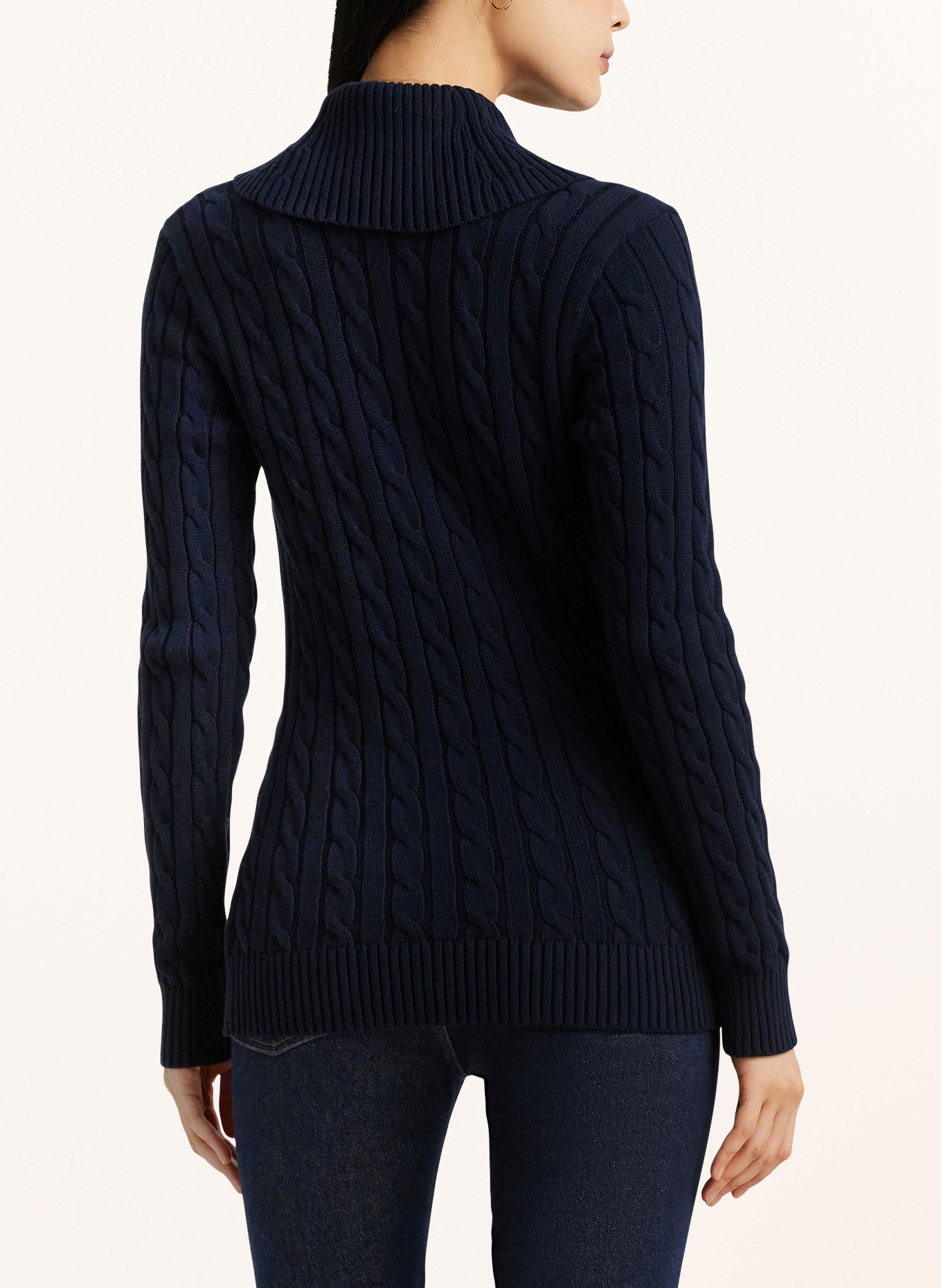 LAUREN RALPH LAUREN Strickjacke: DUNKELBLAU