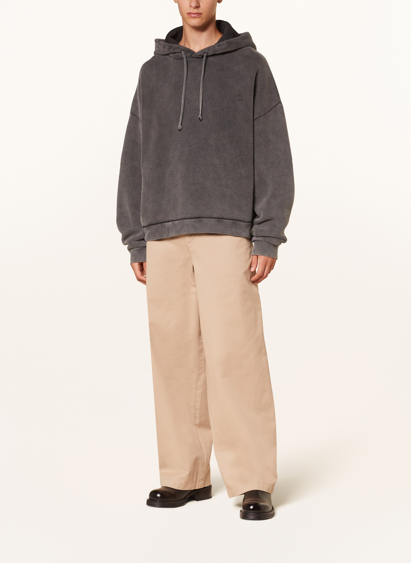 Acne Studios Oversized-Hoodie: GRAU