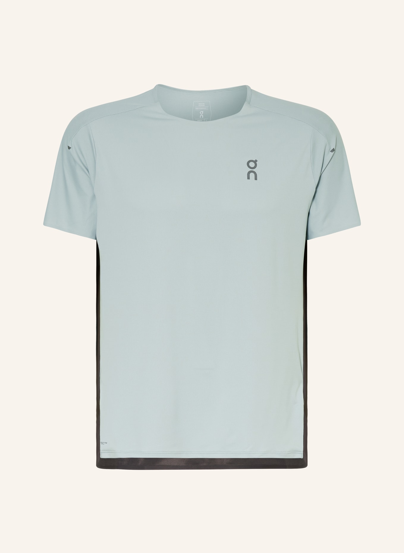 On Running shirt PERFORMANCE-T, Color: LIGHT GREEN/ DARK GRAY (Image 1)