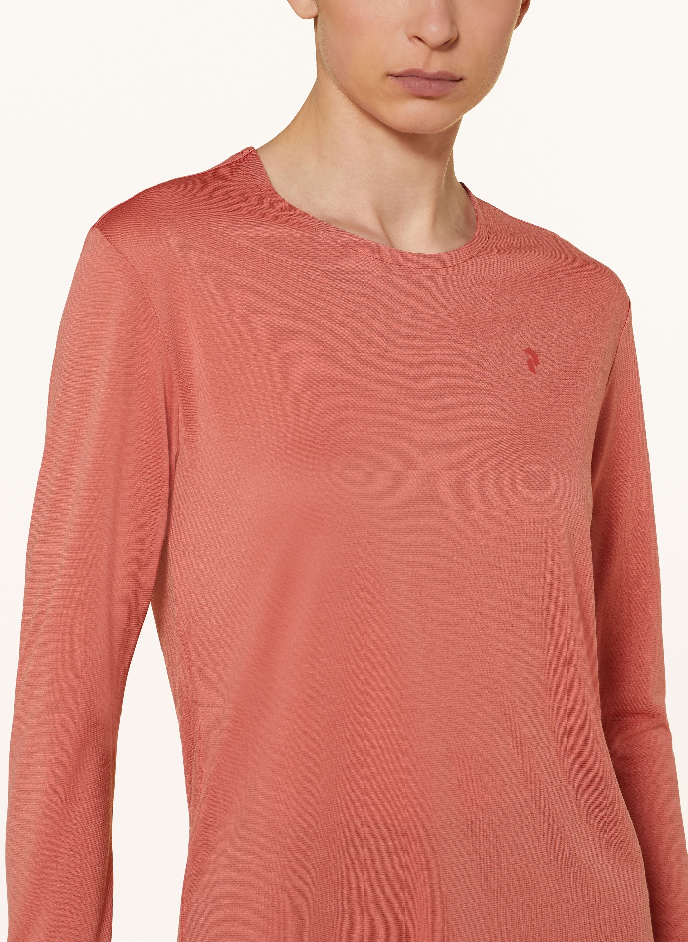 Peak Performance Long sleeve shirt DELTA, Color: LIGHT RED (Image 4)