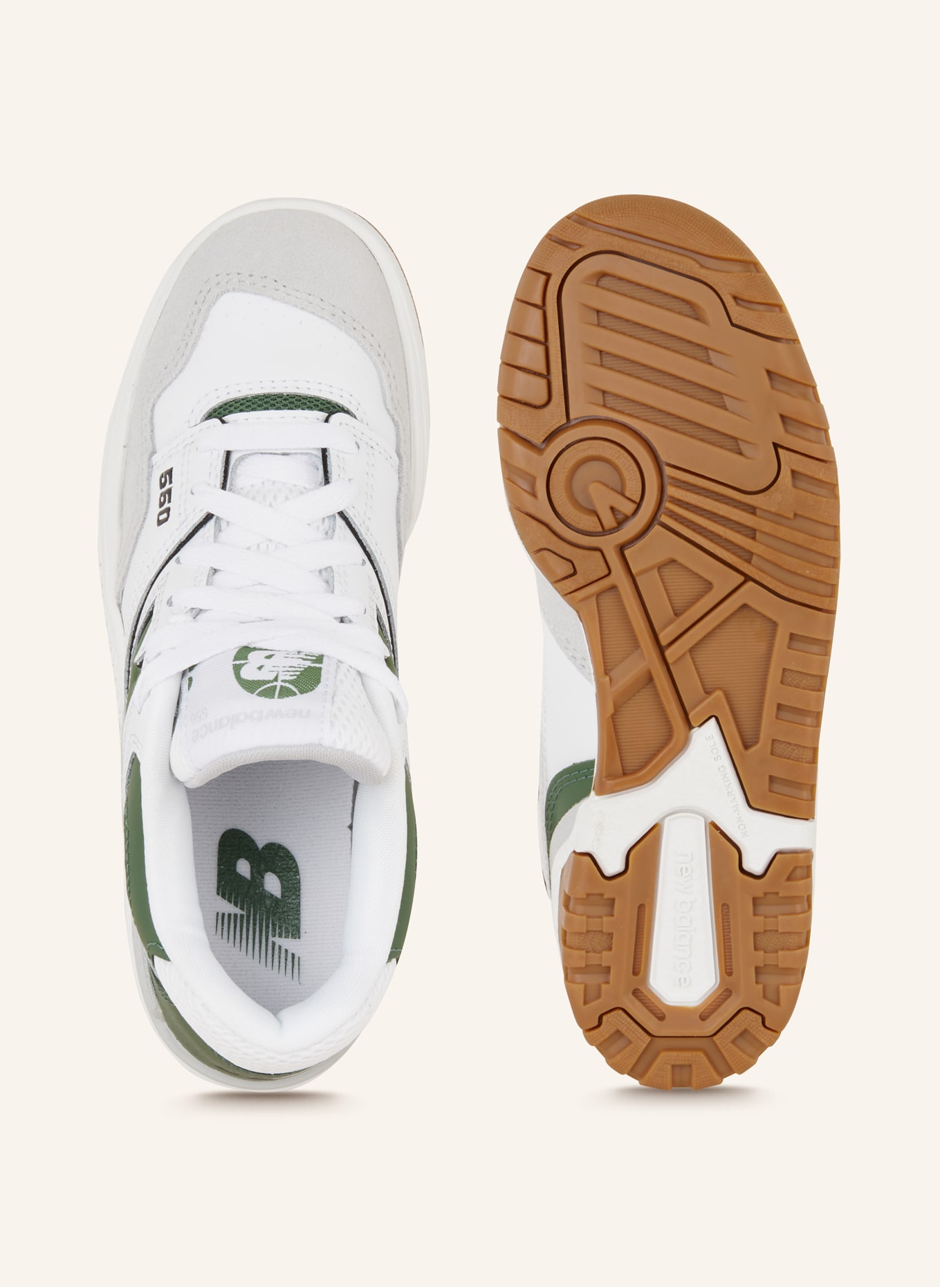 new balance Sneaker 550, Farbe: WEISS/ OLIV (Bild 5)