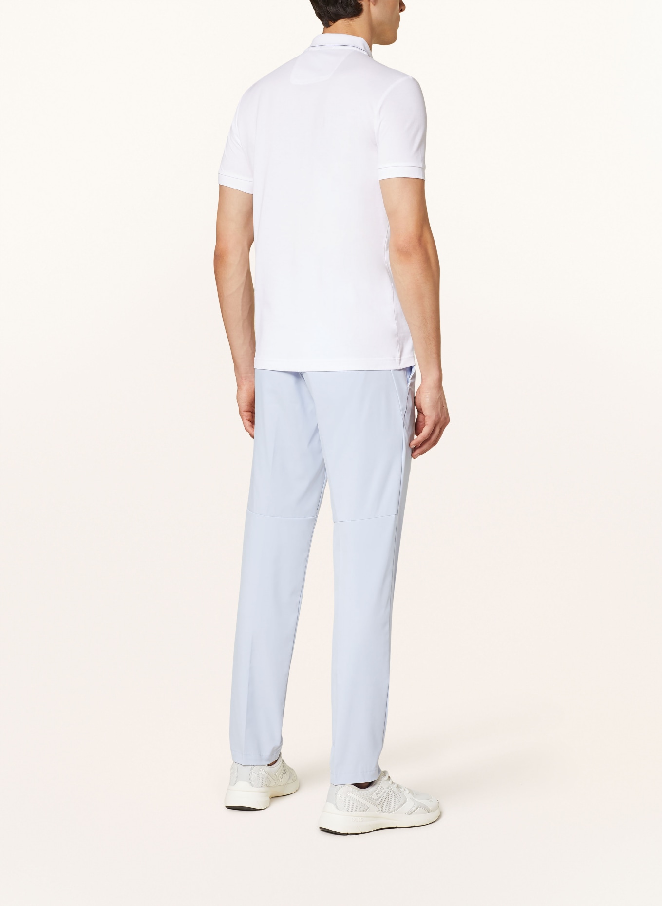 BOSS Piqué polo shirt PAULE slim fit, Color: WHITE (Image 3)
