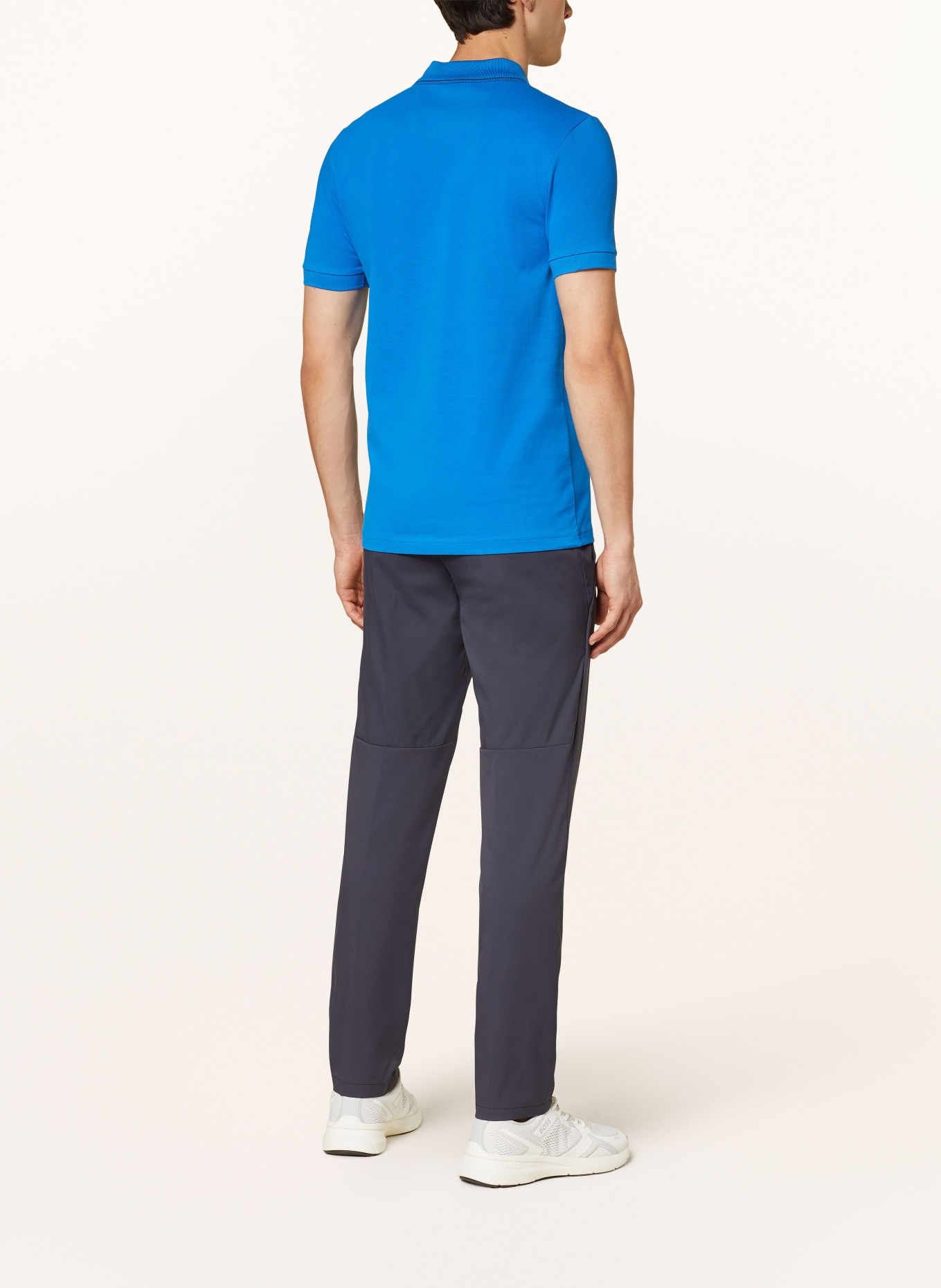 BOSS Piqué-Poloshirt PAULE Slim Fit, Farbe: BLAU (Bild 3)