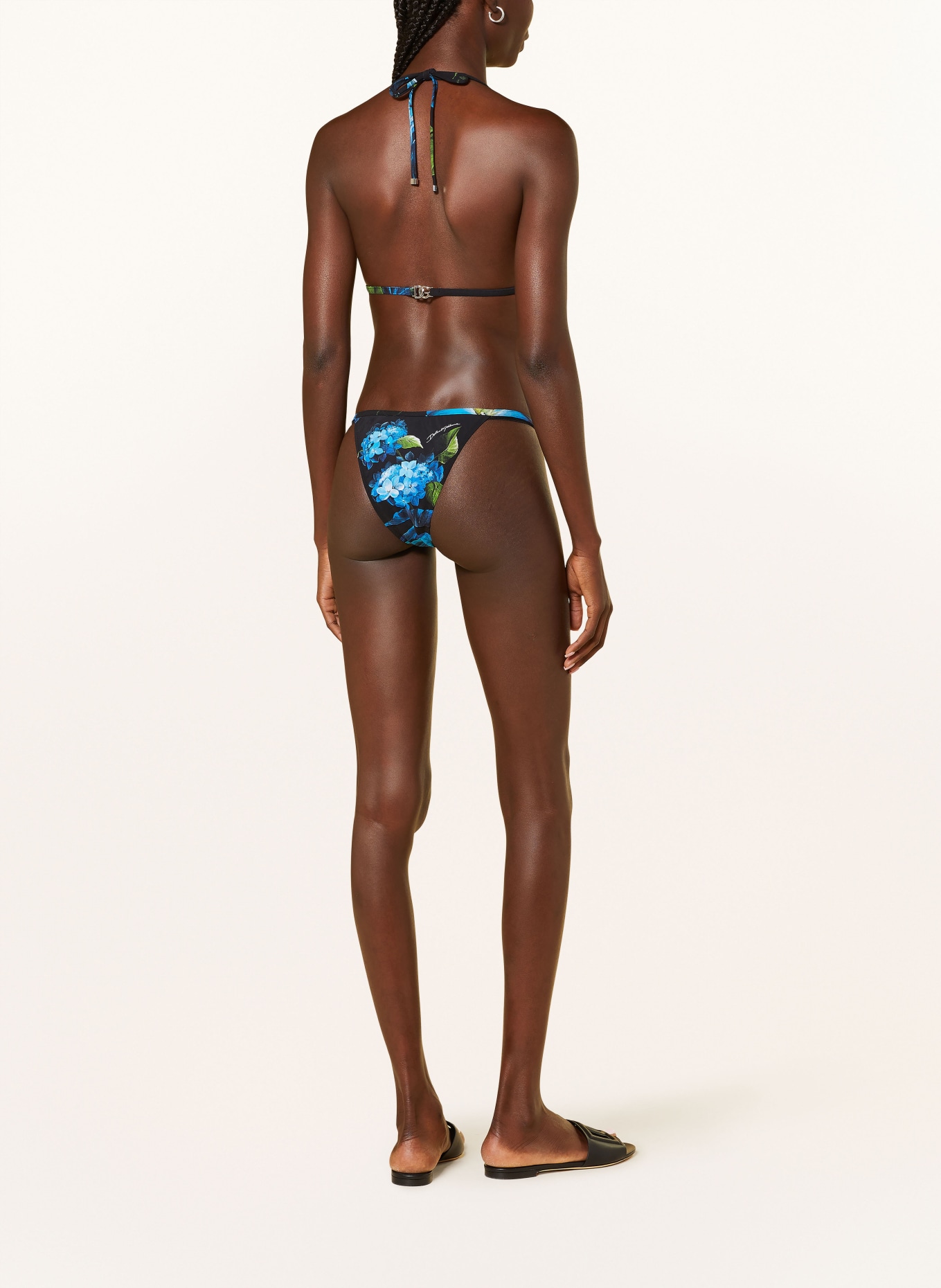 DOLCE & GABBANA Triangle bikini, Color: BLACK/ BLUE/ GREEN (Image 3)