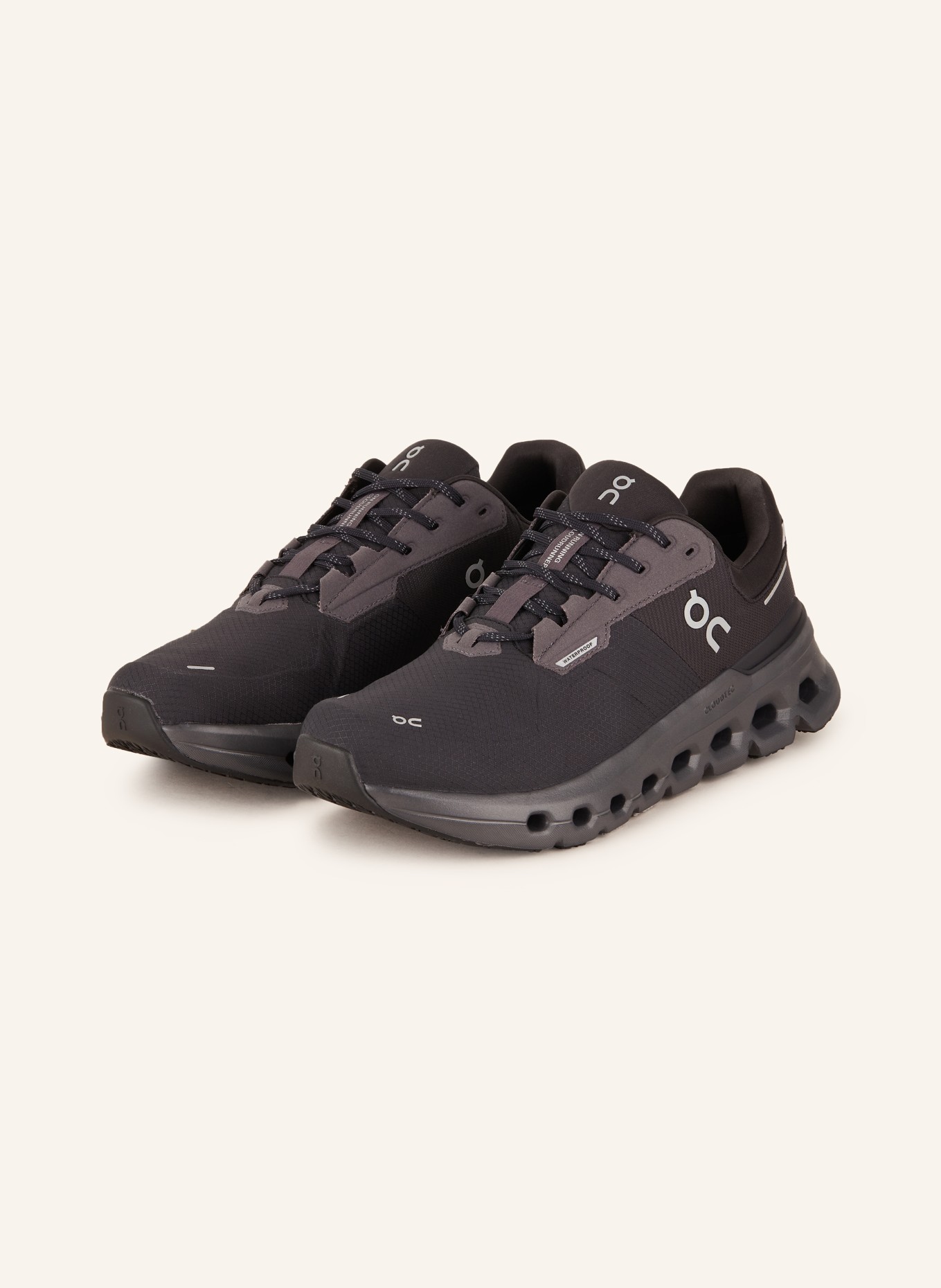 On Running shoes CLOUDRUNNER 2 WATERPROOF, Color: BLACK (Image 1)