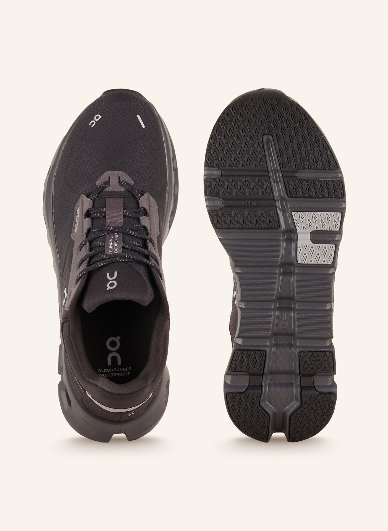 On Running shoes CLOUDRUNNER 2 WATERPROOF, Color: BLACK (Image 5)