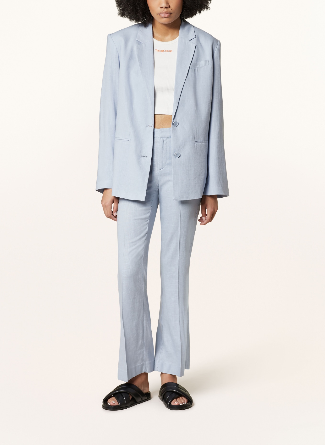 gina tricot Wide leg trousers, Color: LIGHT BLUE (Image 2)