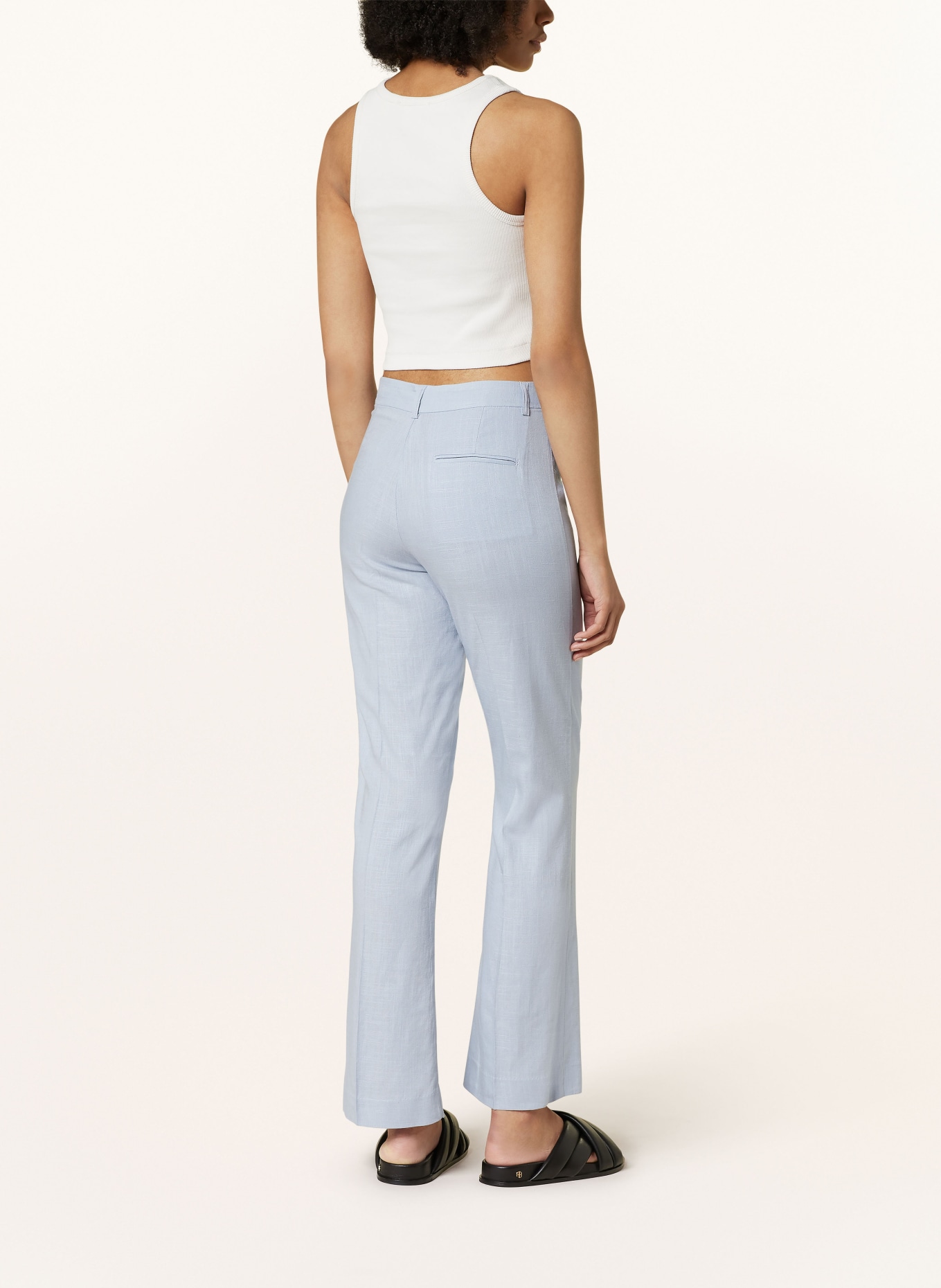 gina tricot Wide leg trousers, Color: LIGHT BLUE (Image 3)