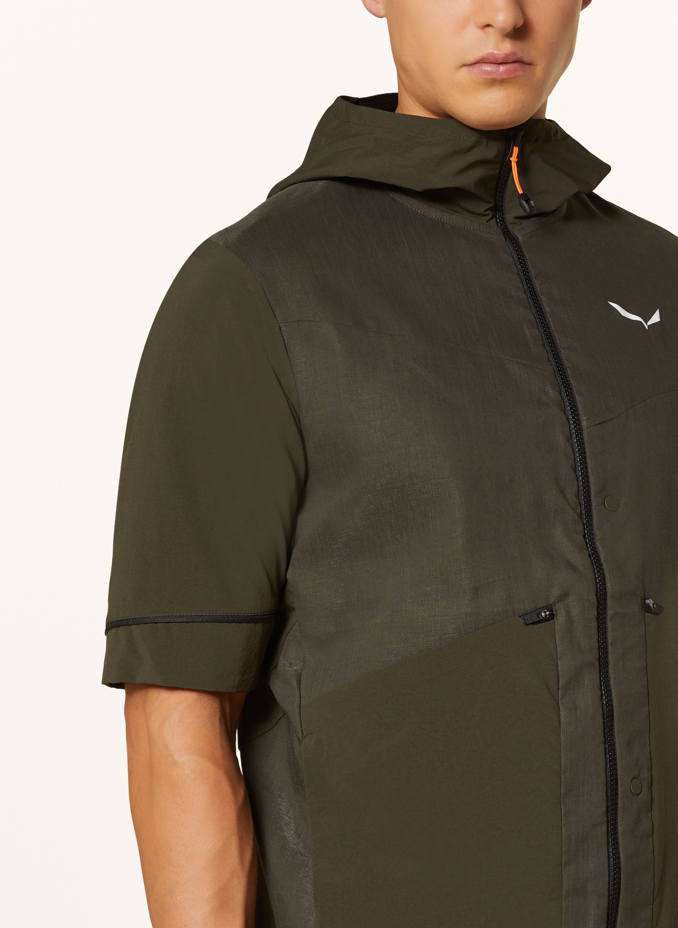 SALEWA Outdoor jacket PUEZ HEMP DURASTRETCH with detachable sleeves, Color: KHAKI (Image 6)