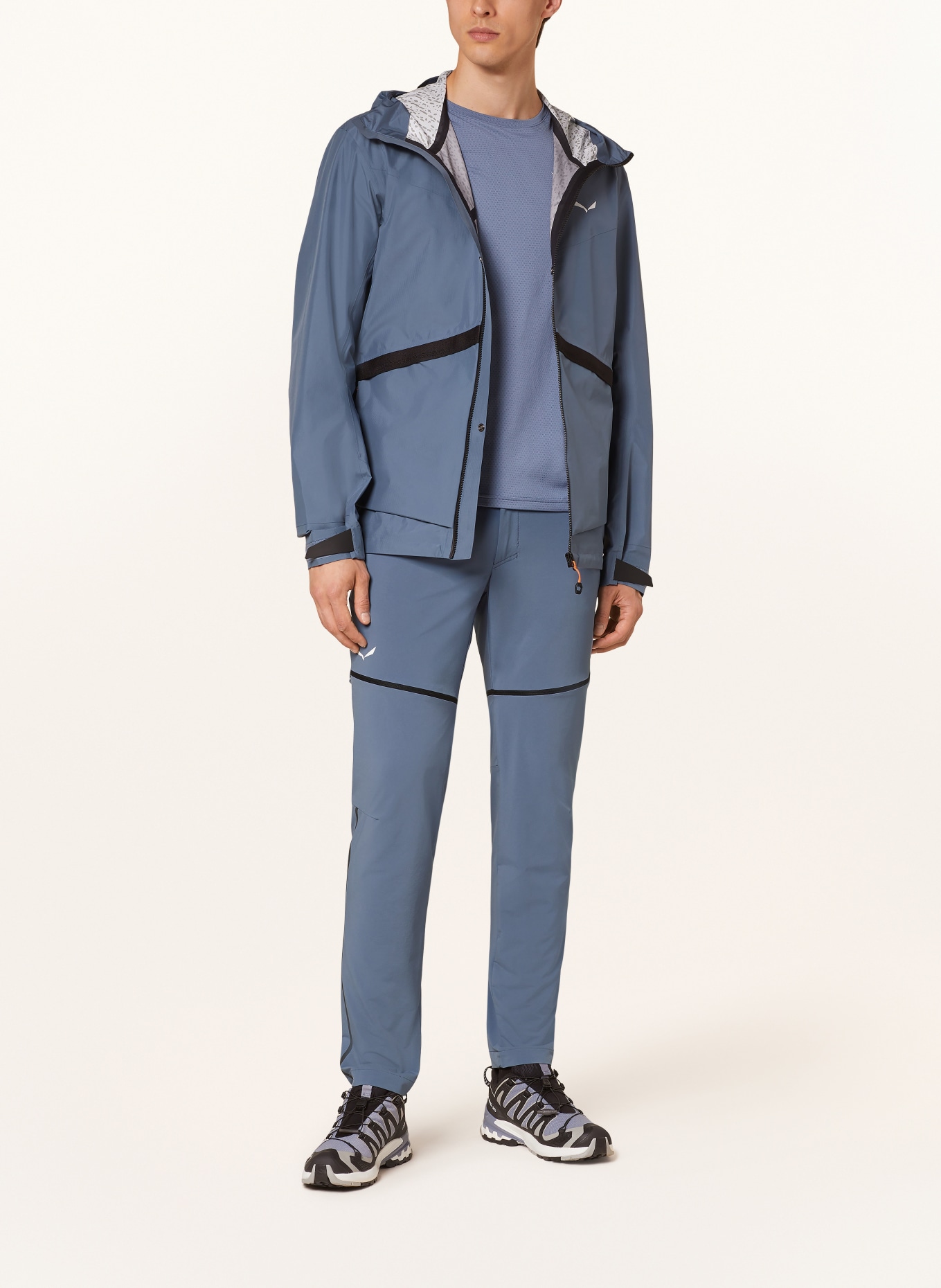 SALEWA Hardshell jacket PUEZ POWERTEX, Color: GRAY (Image 2)