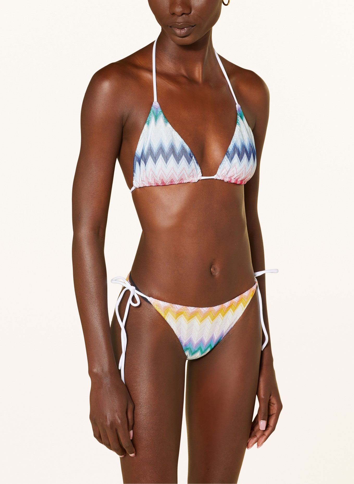 MISSONI Triangle bikini, Color: YELLOW/ PURPLE/ GREEN (Image 4)