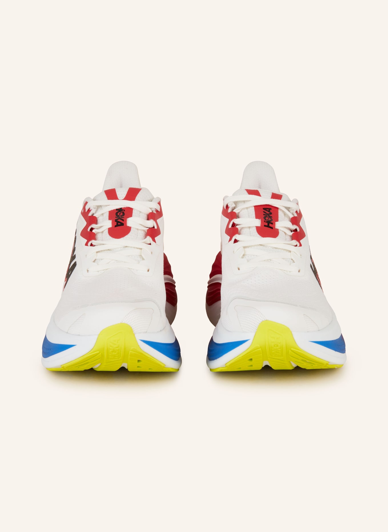 HOKA Running shoes SKYWARD X, Color: WHITE/ BLACK/ RED (Image 3)