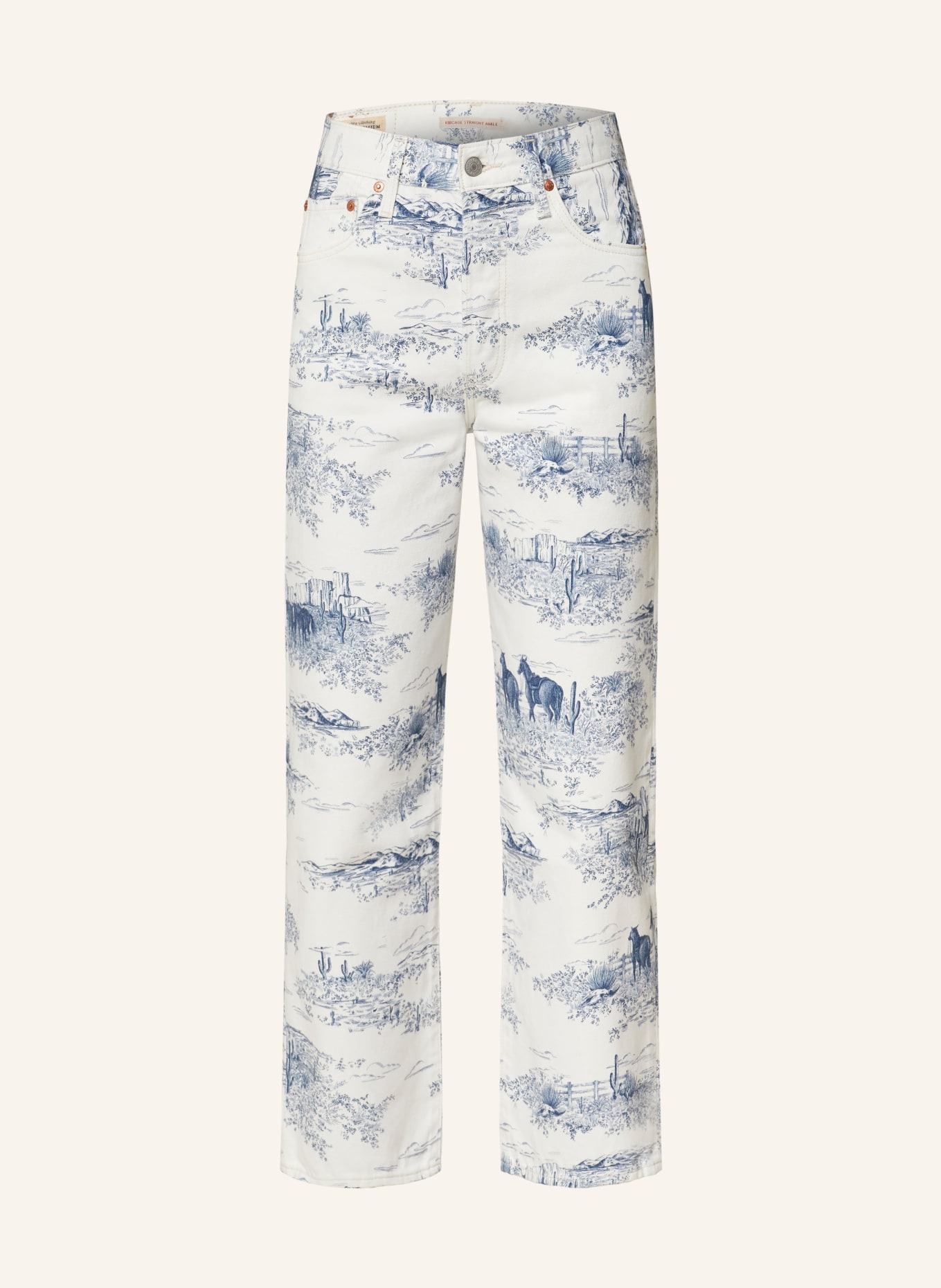 Levi's® Straight Jeans RIBCAGE STRAIGHT ANKLE, Farbe: 14 Neutrals (Bild 1)