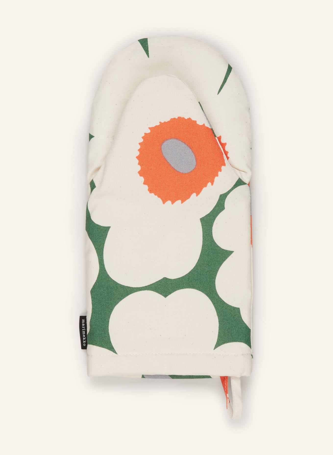 marimekko Oven glove PIENI UNIKKO, Color: GREEN/ ECRU/ ORANGE (Image 2)