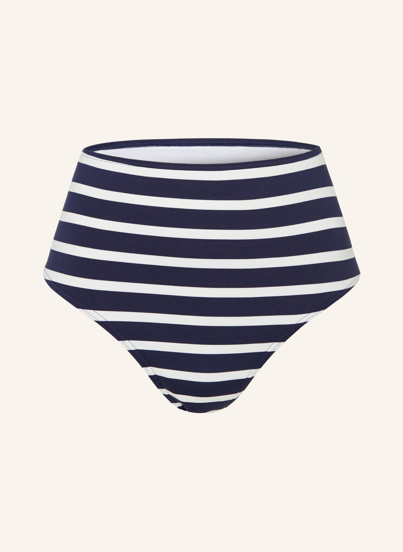 PrimaDonna High-waist bikini bottoms NAYARIT, Color: DARK BLUE/ WHITE (Image 1)