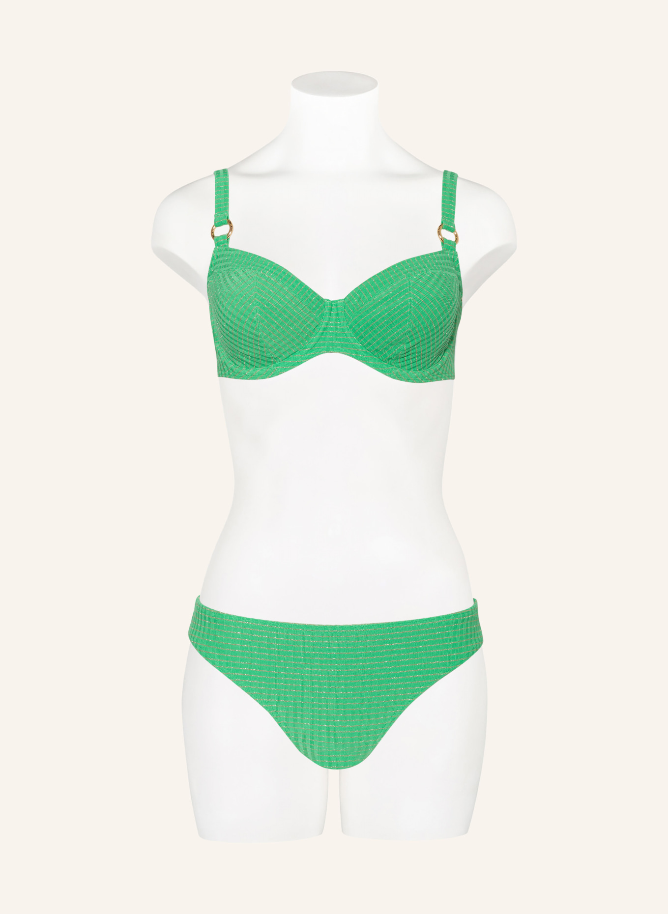 PrimaDonna Underwired bikini top MARINGA, Color: GREEN/ GOLD (Image 2)