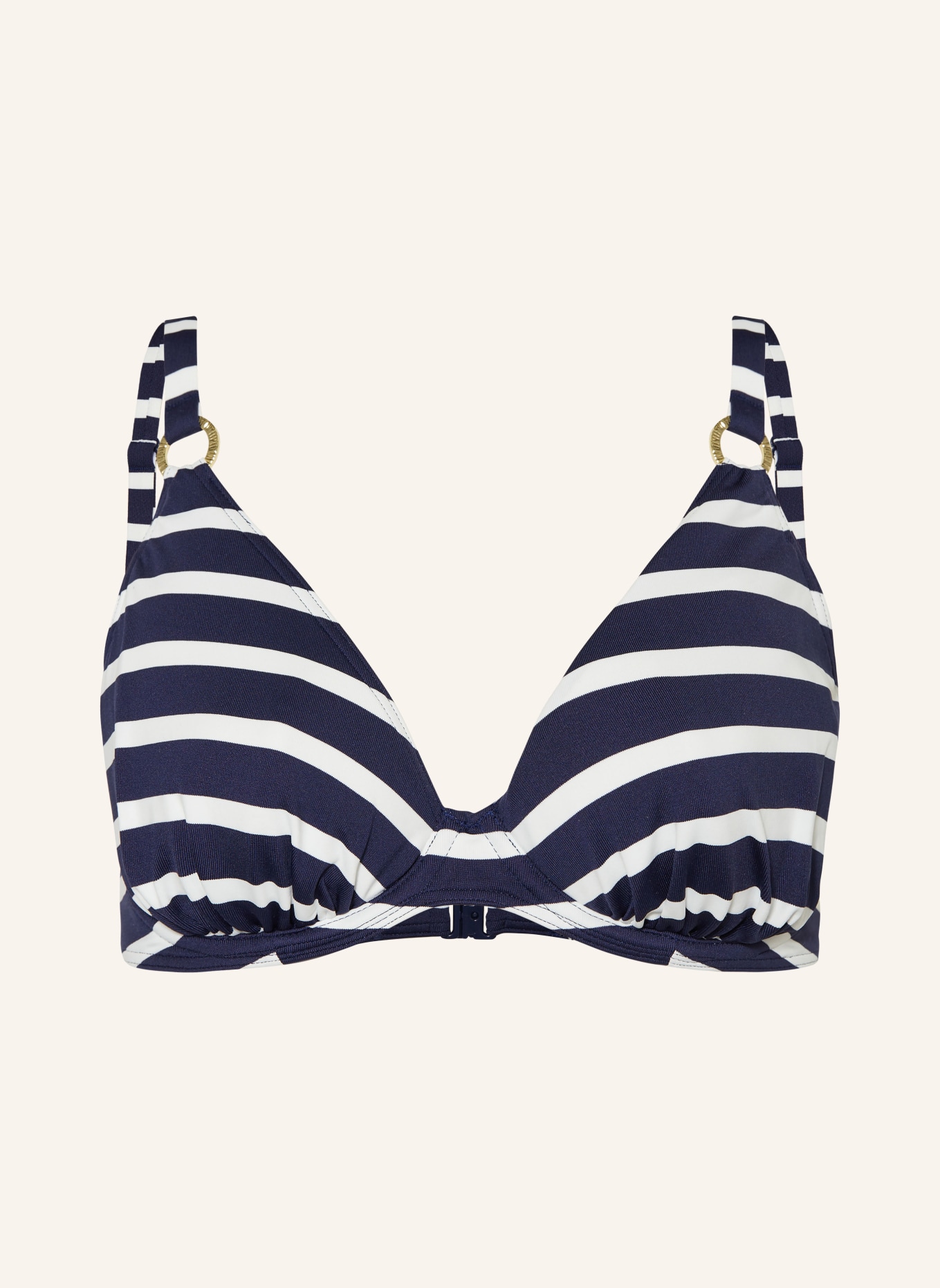 PrimaDonna Underwired bikini top NAYARIT, Color: DARK BLUE/ WHITE (Image 1)