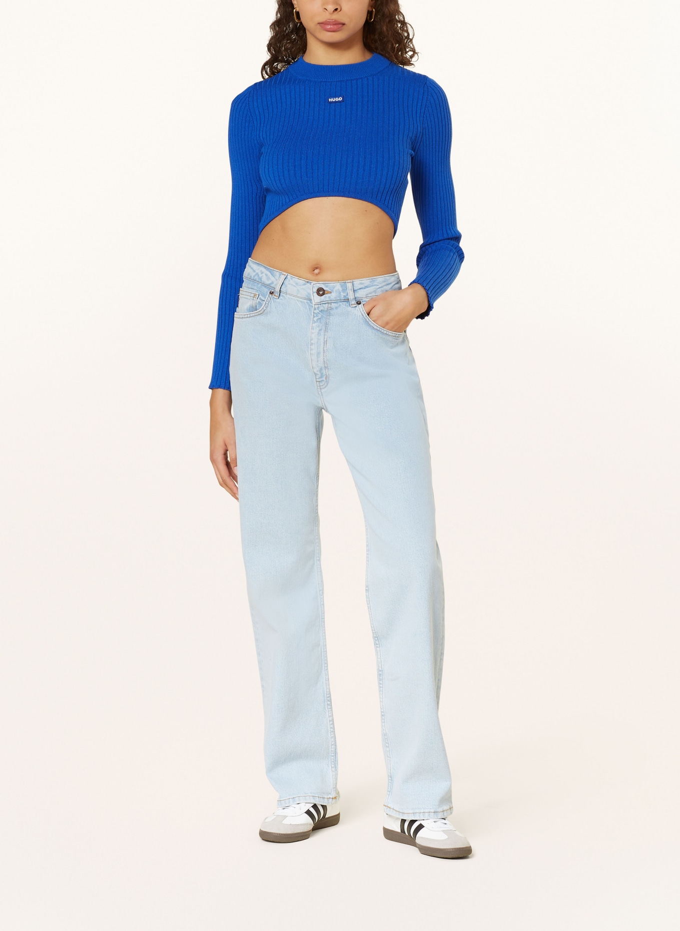 HUGO BLUE Straight Jeans ELYAH, Farbe: 449 TURQUOISE/AQUA (Bild 2)