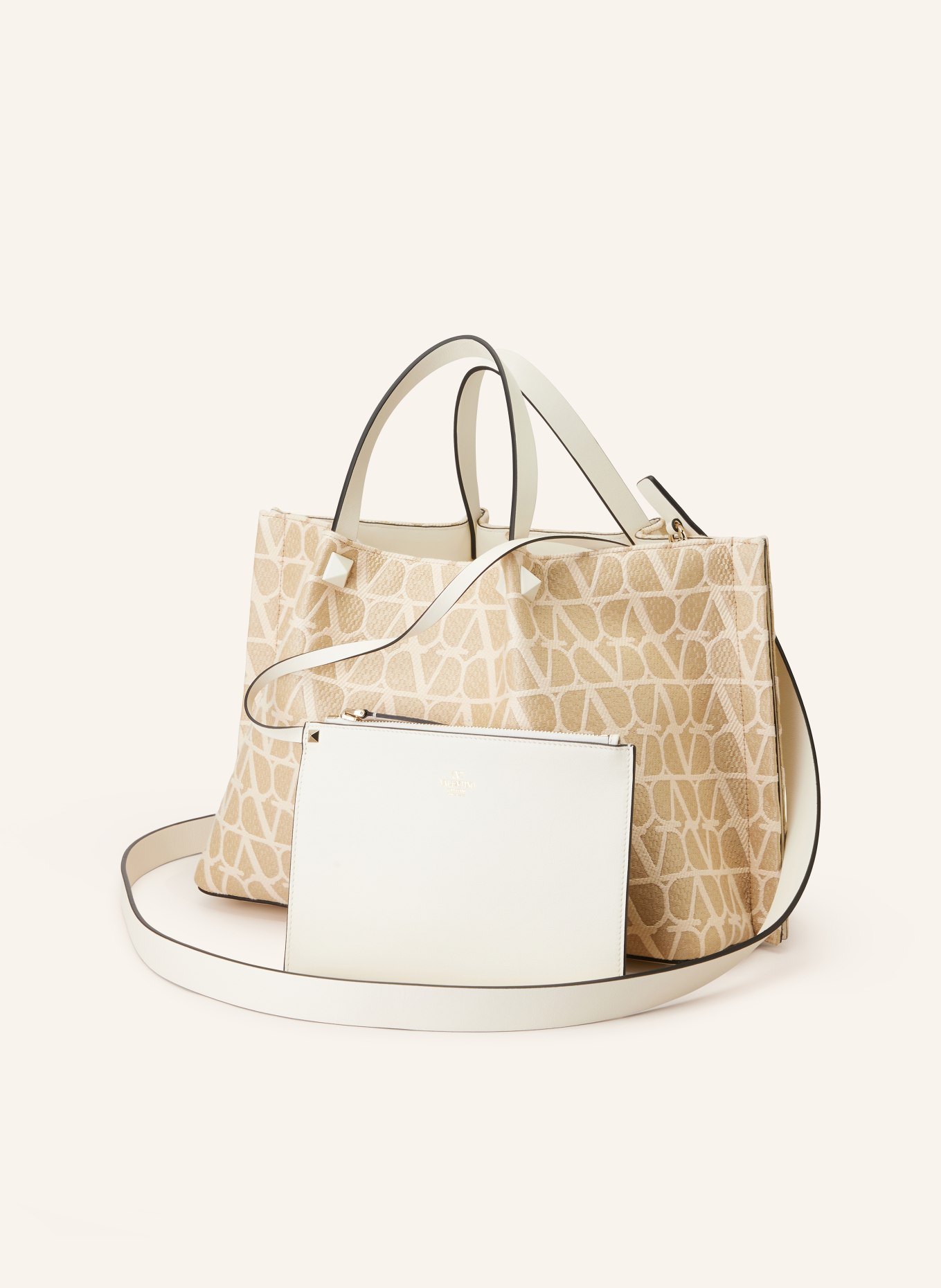 VALENTINO GARAVANI Shopper ROCKSTUD, Color: CAMEL (Image 2)