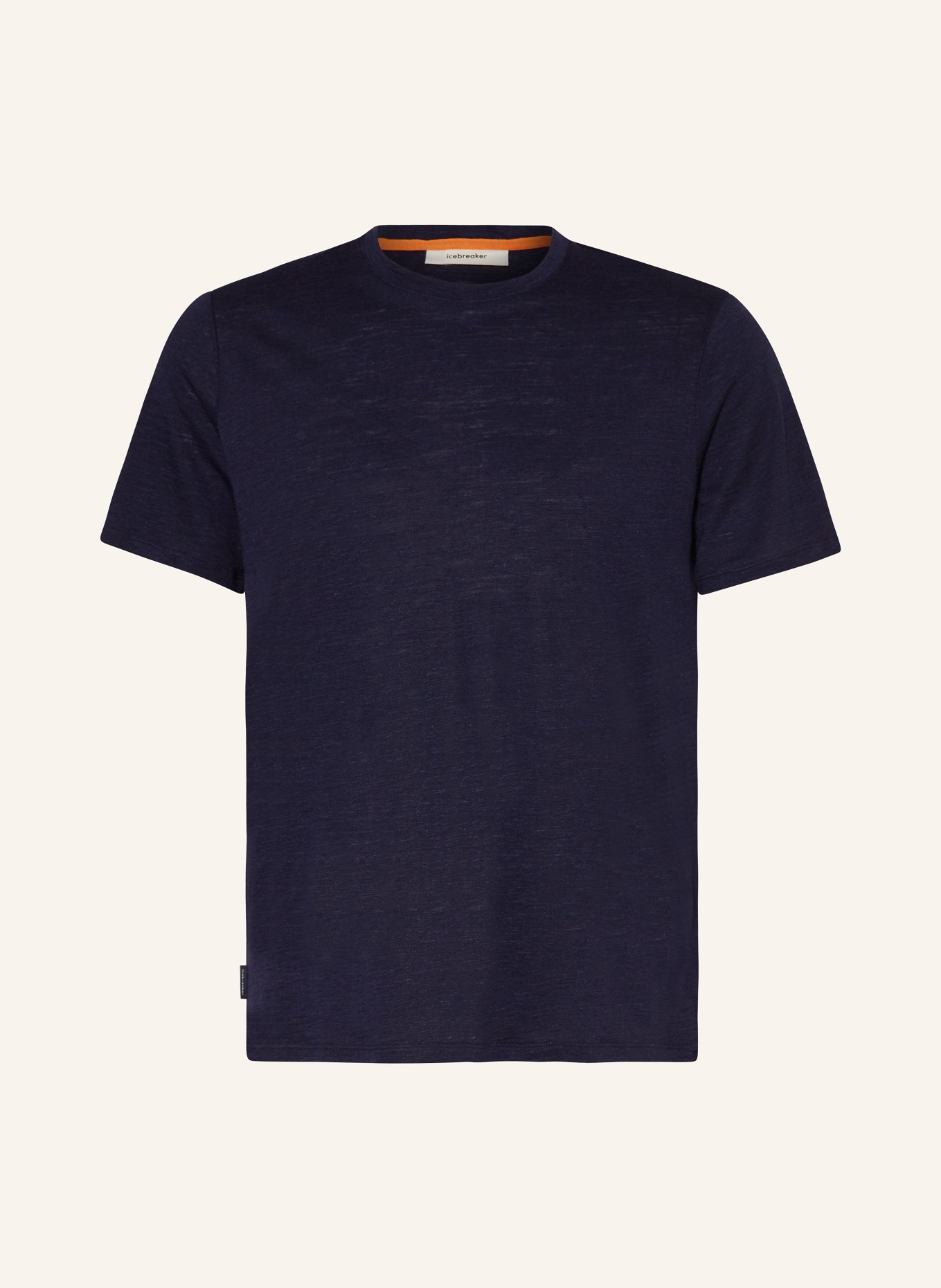 icebreaker T-shirt MERINO LINEN made of merino wool with linen, Color: DARK BLUE (Image 1)