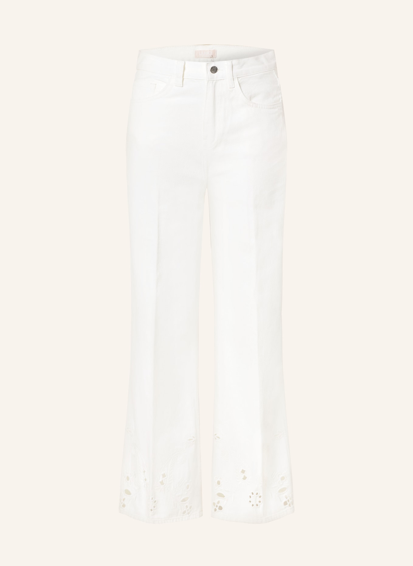 LIU JO Straight jeans, Color: ECRU (Image 1)