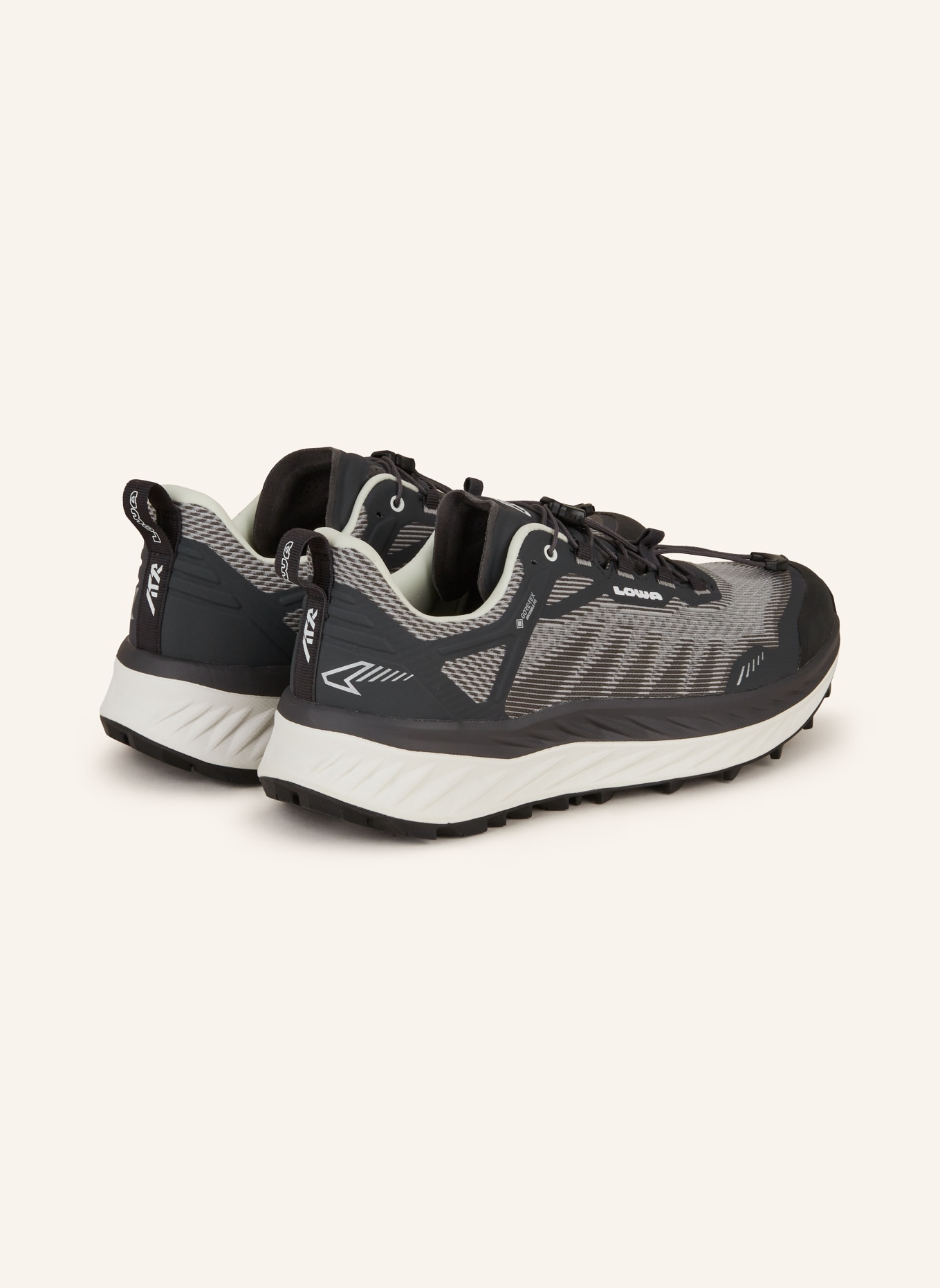 LOWA Trail running shoes FORTUX GTX, Color: BLACK/ WHITE (Image 2)