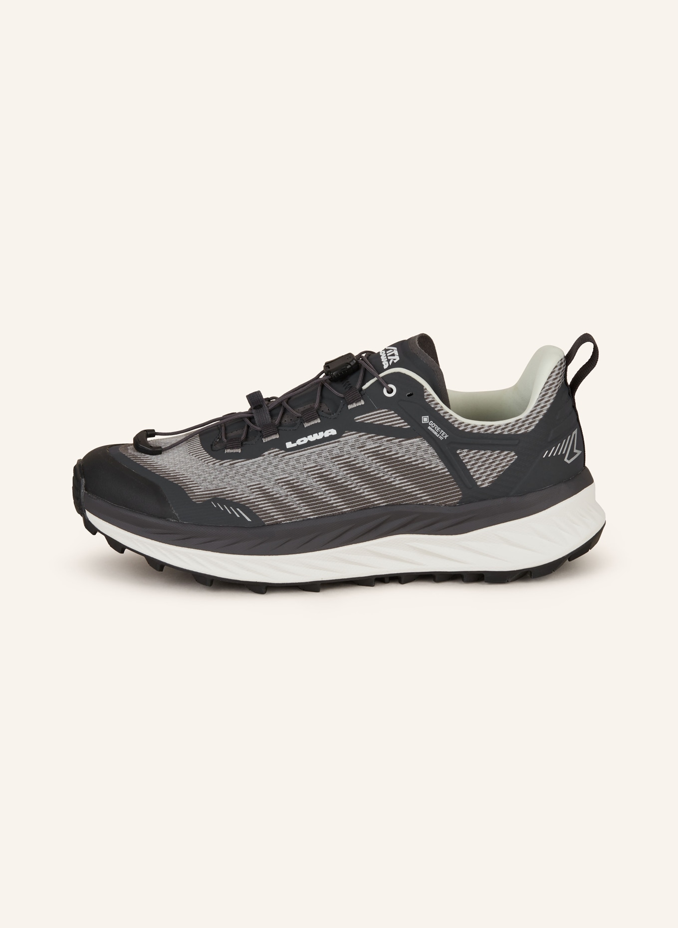 LOWA Trailrunning-Schuhe FORTUX GTX, Farbe: SCHWARZ/ WEISS (Bild 4)