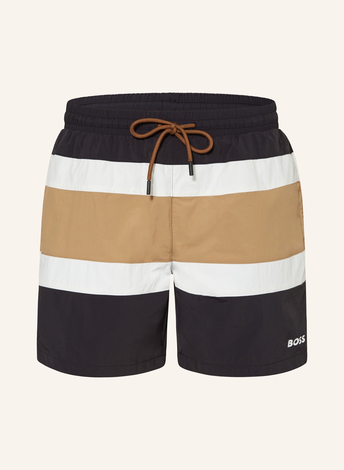 BOSS Swim shorts RICO, Color: BLACK/ BEIGE/ WHITE (Image 1)