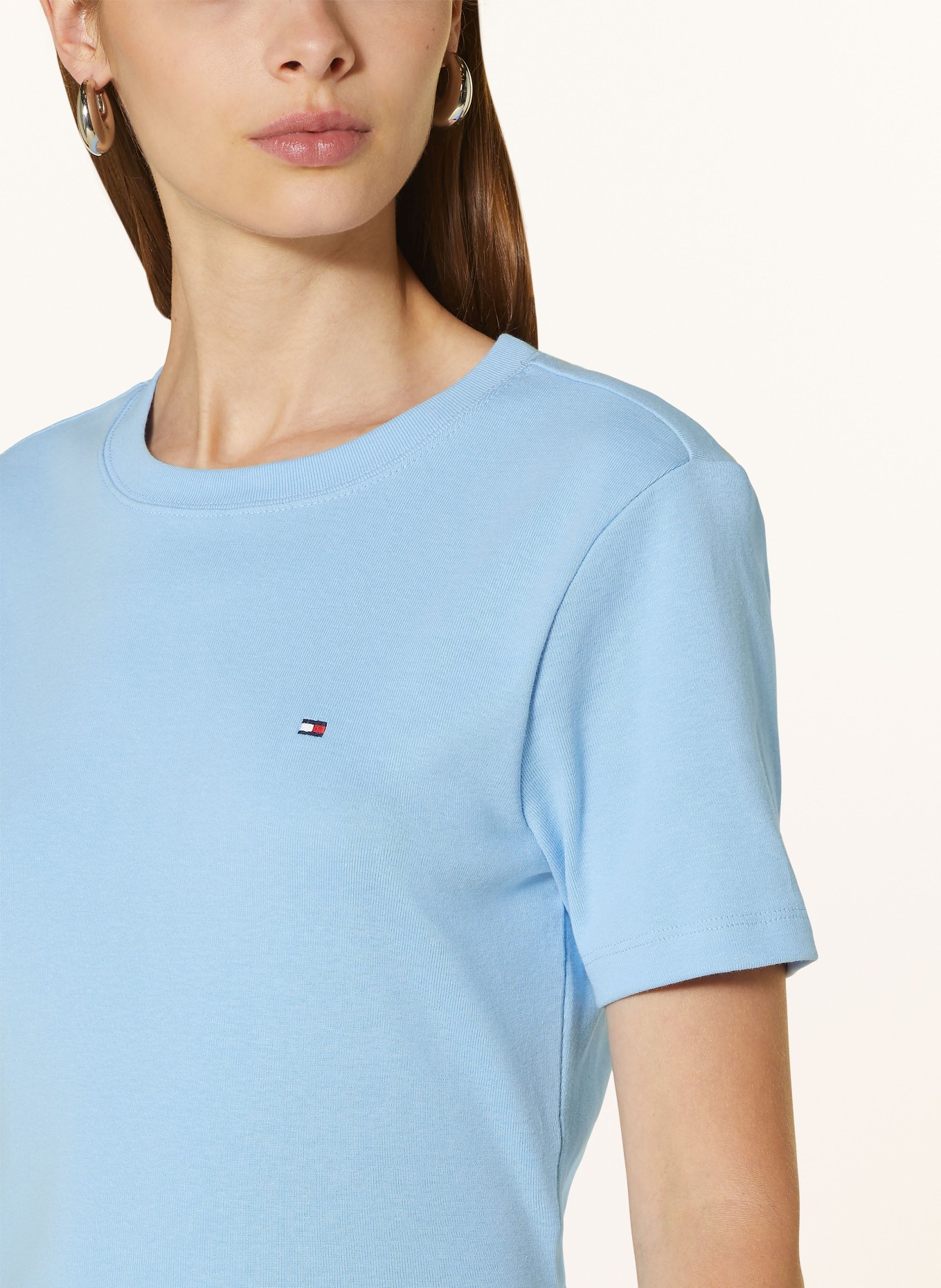 Light blue tommy hilfiger shirt cheap
