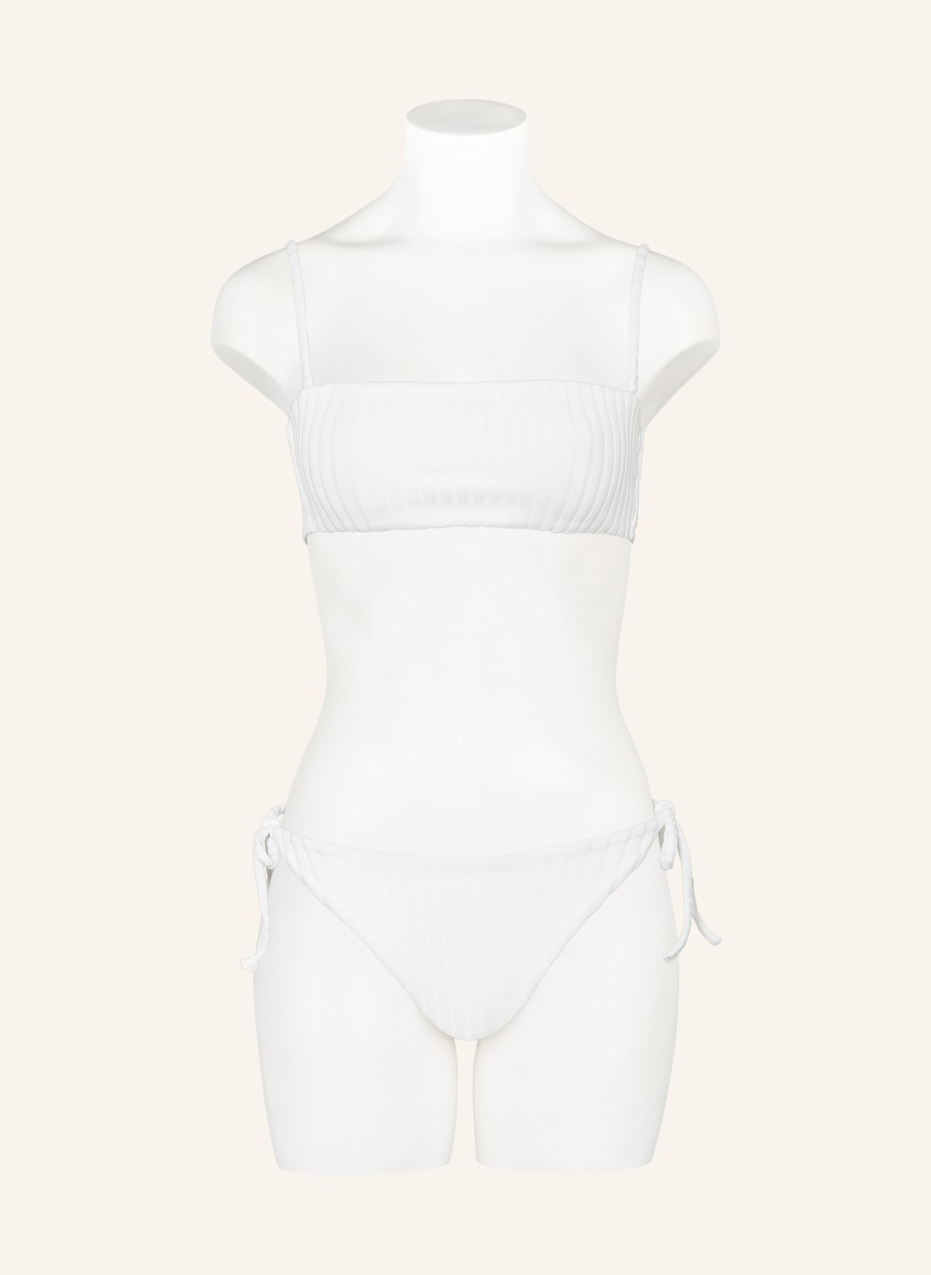 Calvin Klein Triangle bikini bottoms ARCHIVE RIB, Color: WHITE (Image 2)