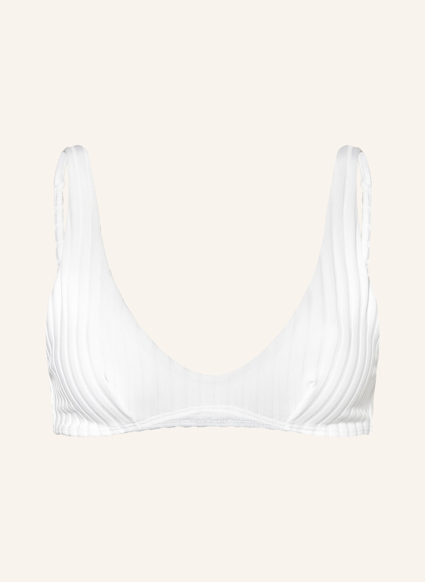 Calvin Klein Bralette bikini top ARCHIVE RIB, Color: WHITE (Image 1)