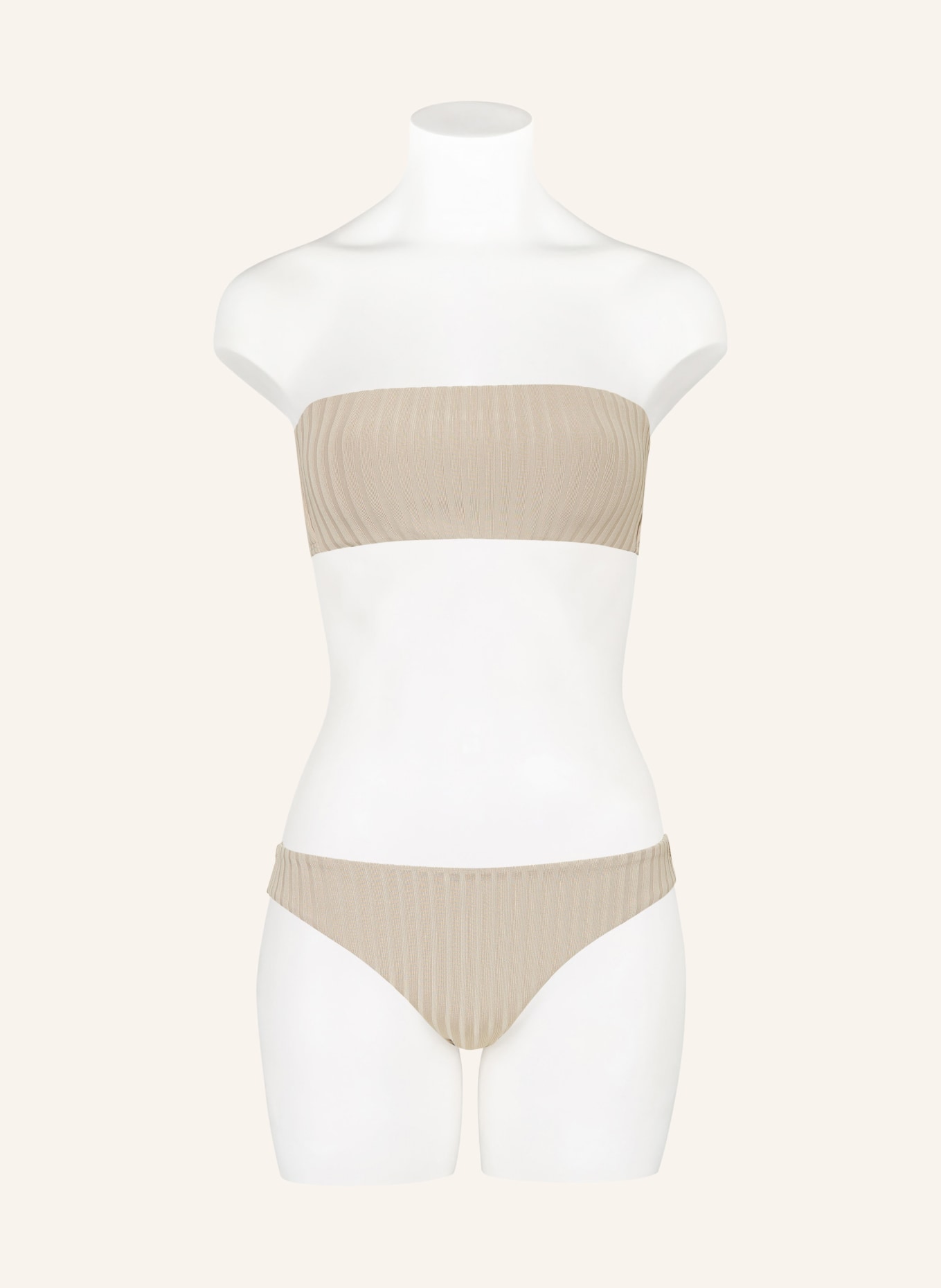 Calvin Klein Bandeau-Bikini-Top ARCHIVE RIB: TAUPE