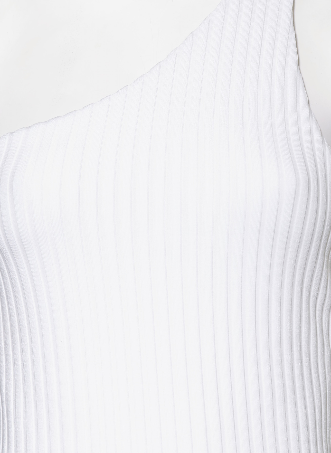 Calvin Klein One-Shoulder-Badeanzug ARCHIVE RIB, Farbe: WEISS (Bild 4)