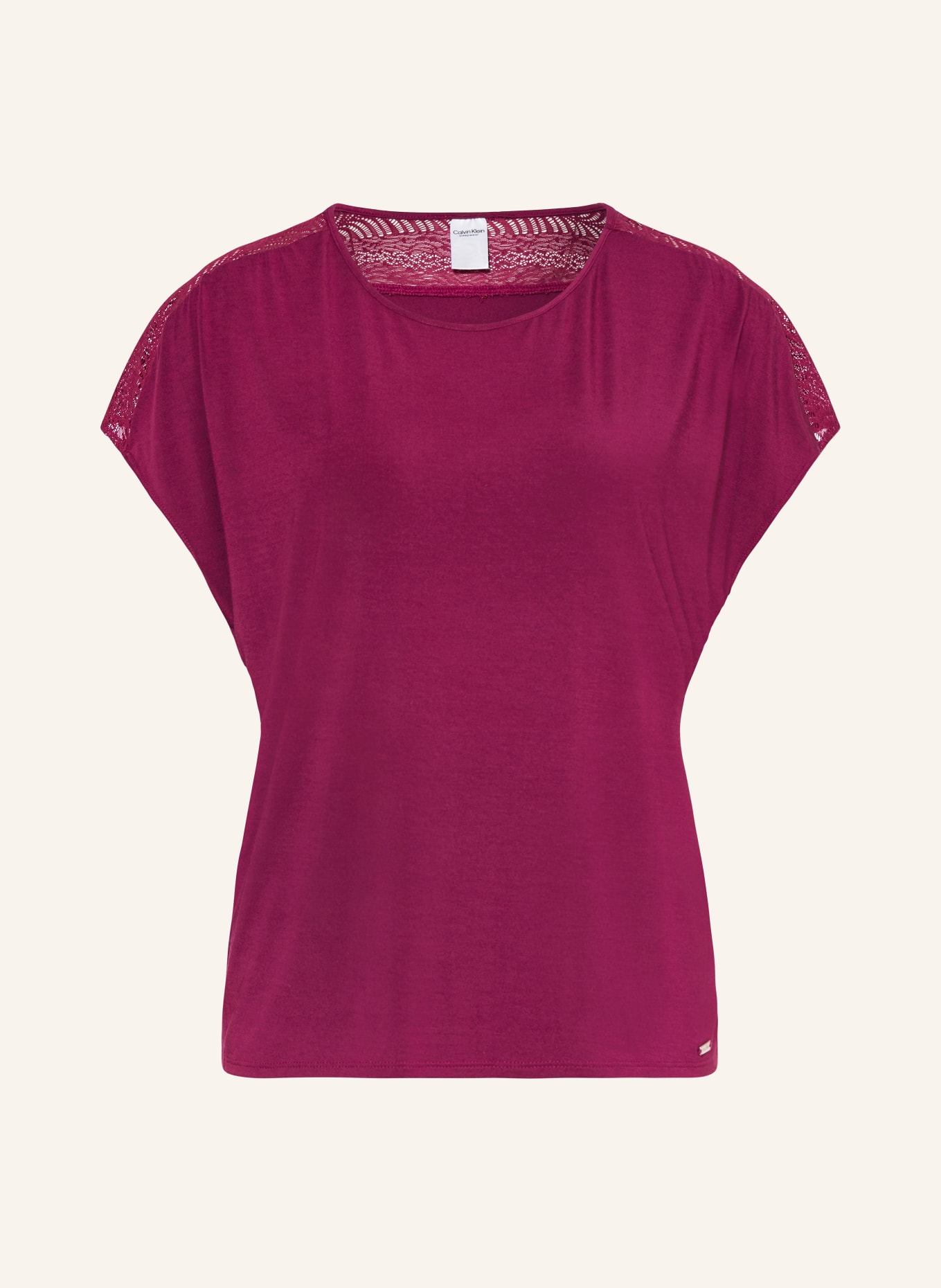 Calvin Klein Pajama shirt MINIMALIST, Color: DARK RED (Image 1)