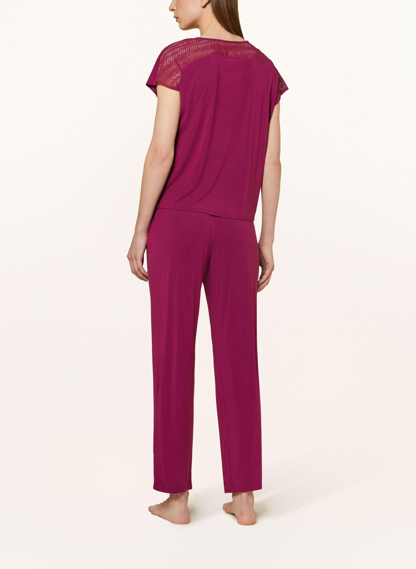 Calvin Klein Pajama shirt MINIMALIST, Color: DARK RED (Image 3)