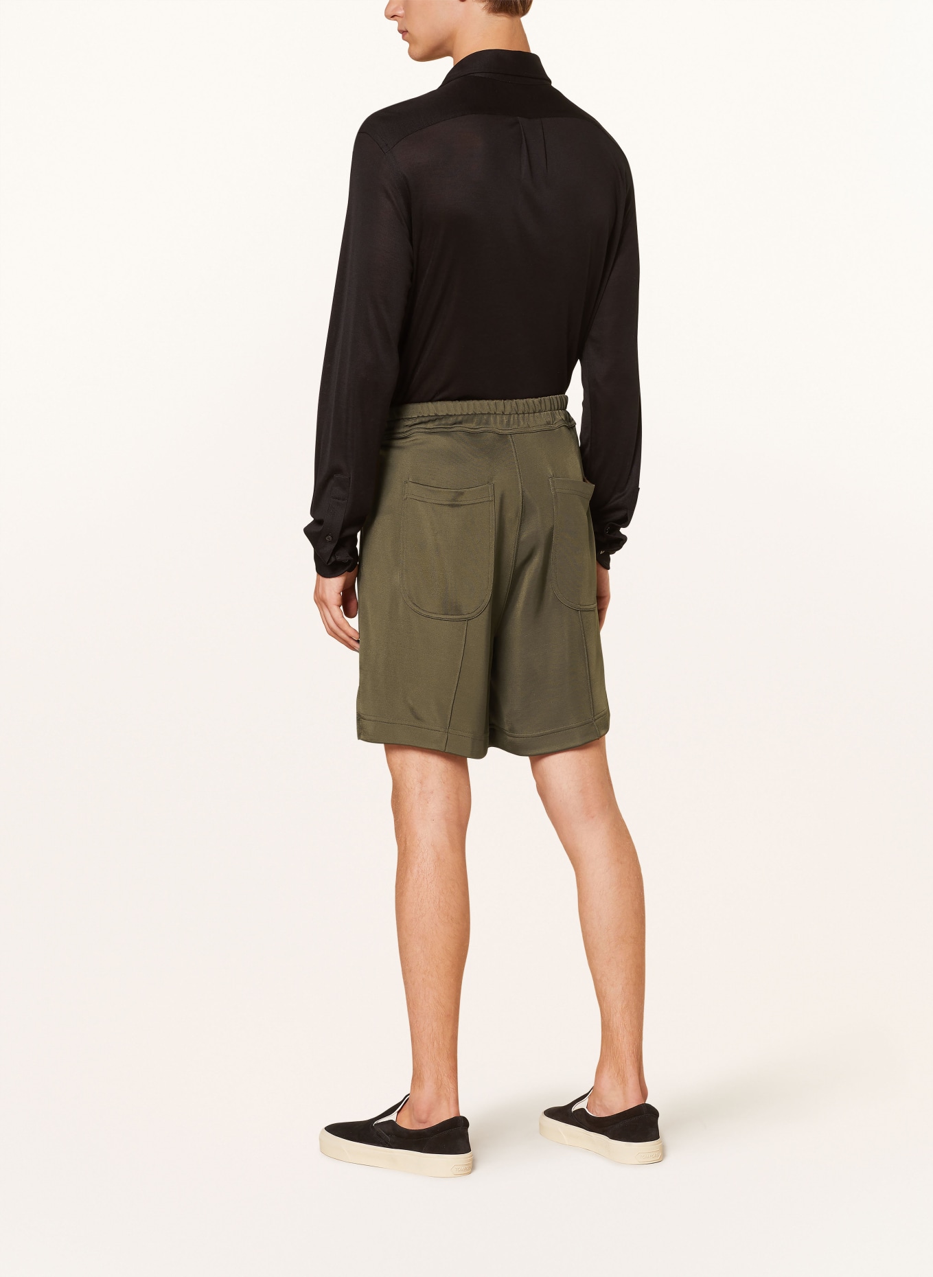 TOM FORD Shorts in jogger style, Color: KHAKI (Image 3)