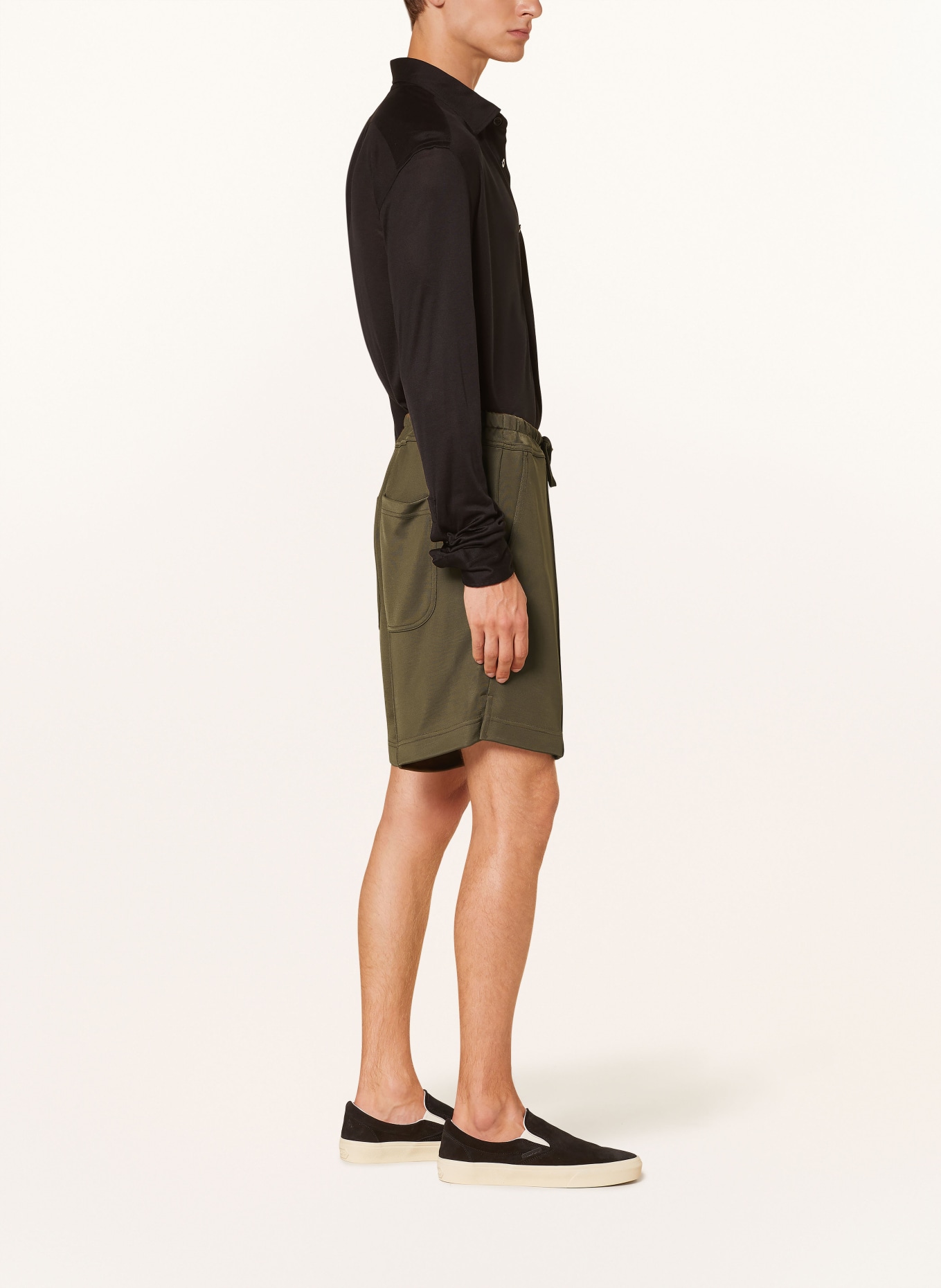 TOM FORD Shorts in jogger style, Color: KHAKI (Image 4)