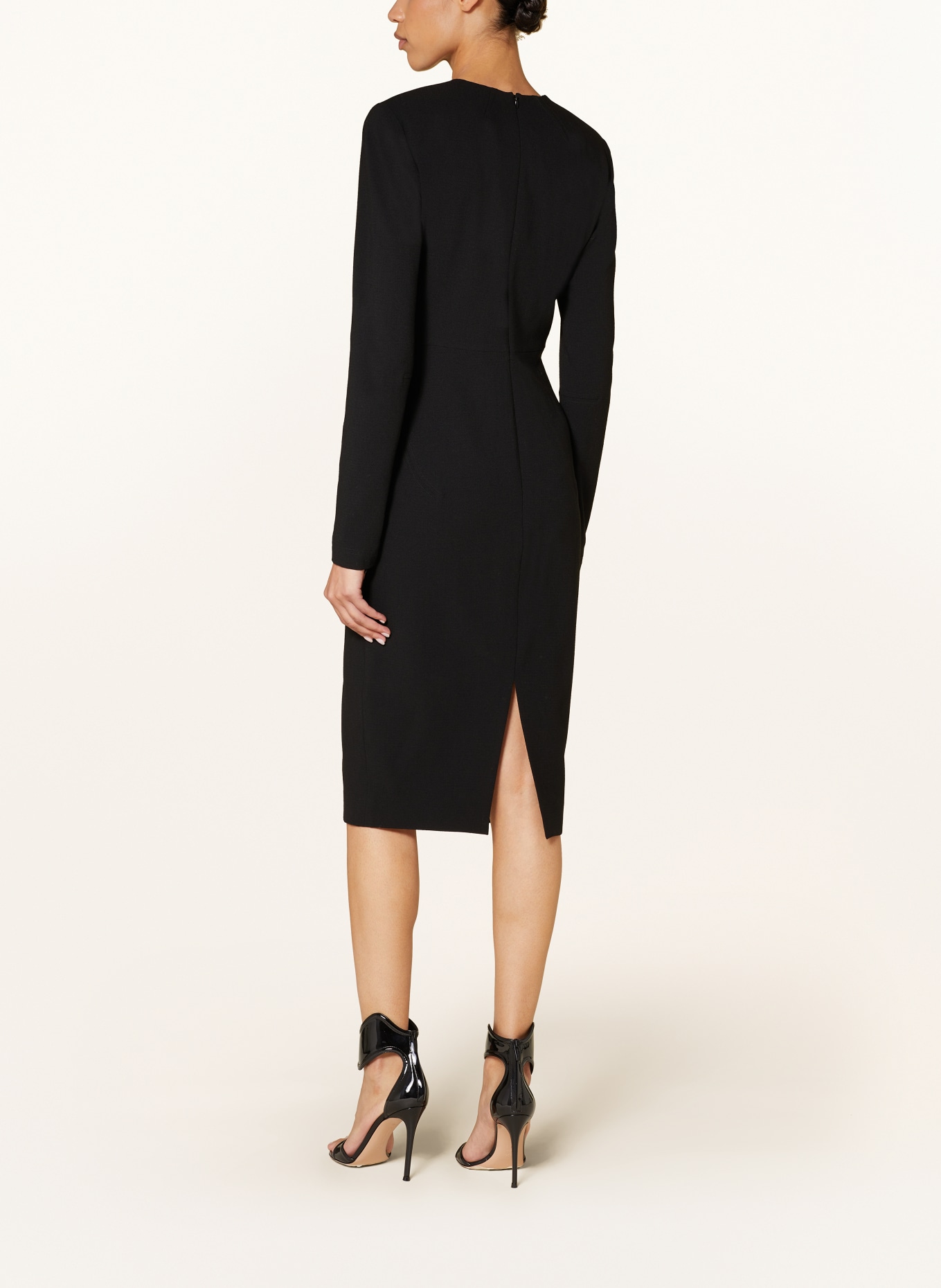 VICTORIA BECKHAM Sukienka etui: CZARNY