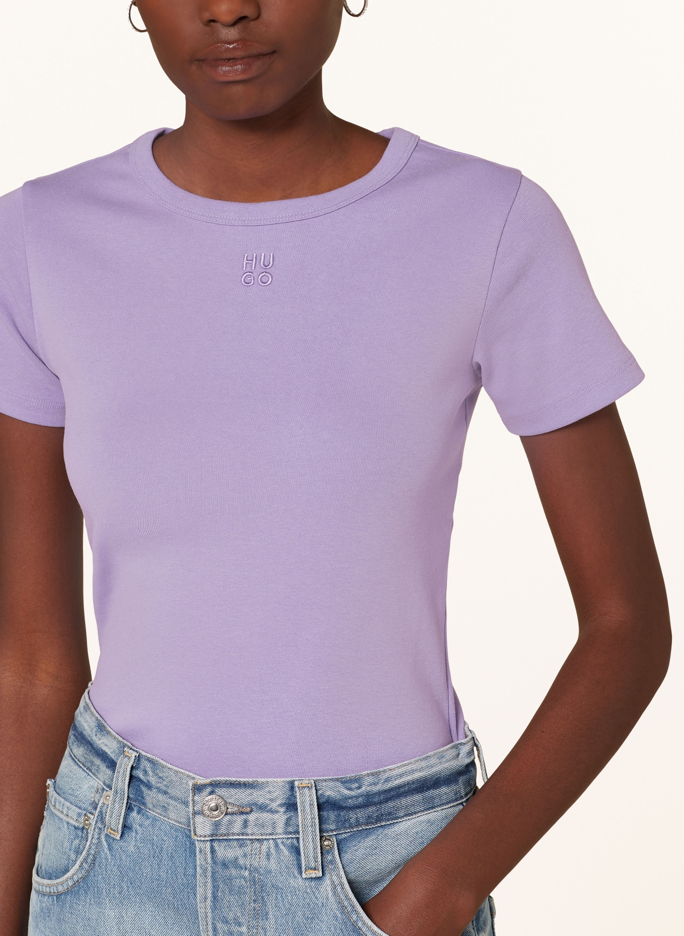 HUGO T-Shirt DELORIS, Farbe: LILA (Bild 4)