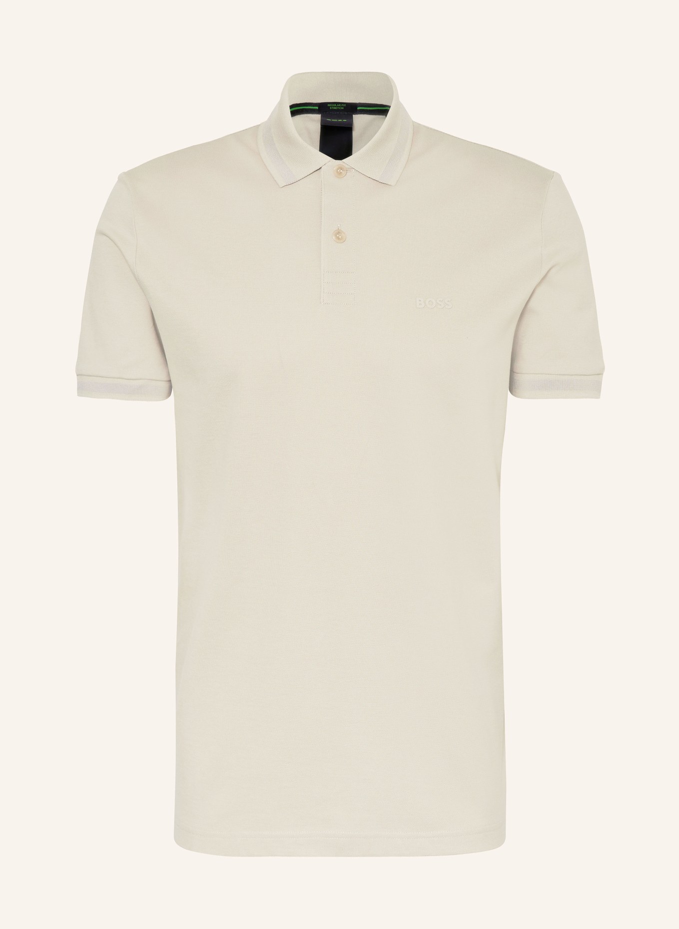 BOSS Piqué-Poloshirt PIO Regular Fit, Farbe: BEIGE (Bild 1)