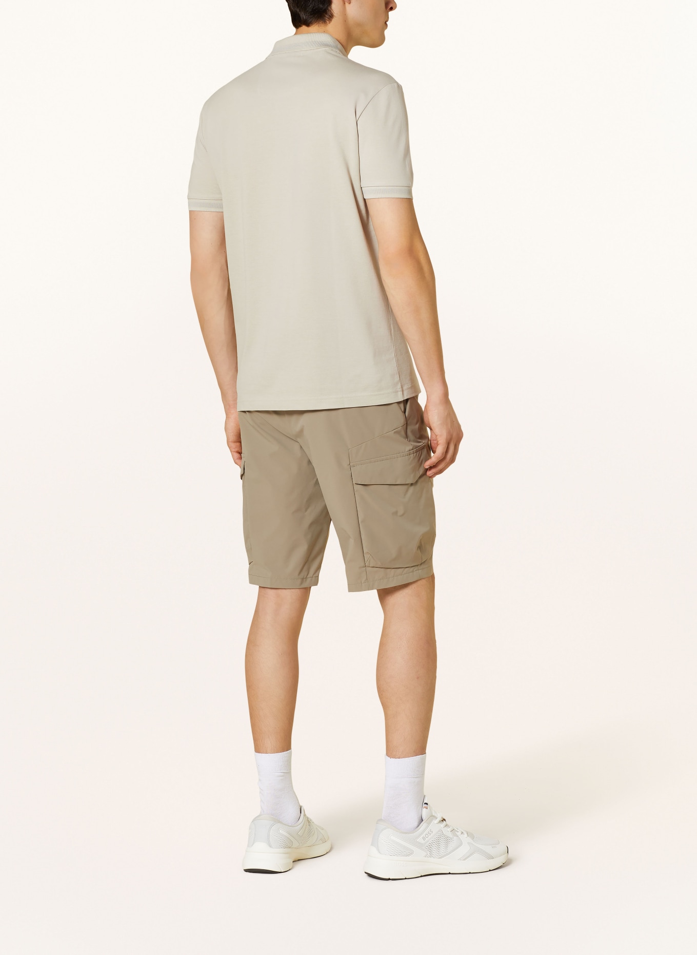 BOSS Piqué-Poloshirt PIO Regular Fit, Farbe: BEIGE (Bild 3)